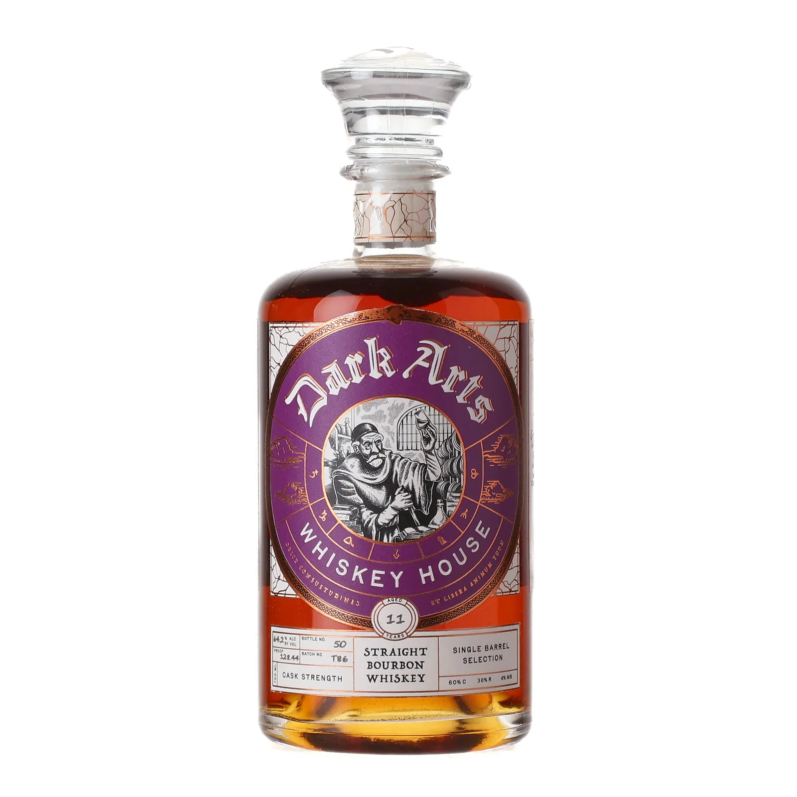 Dark Arts Cask Strength 'Whiskey Pope' Private Barrel Selection 11 Year Old, Batch No. T86, Dark Arts Whiskey House, 64.2% whisky bottle