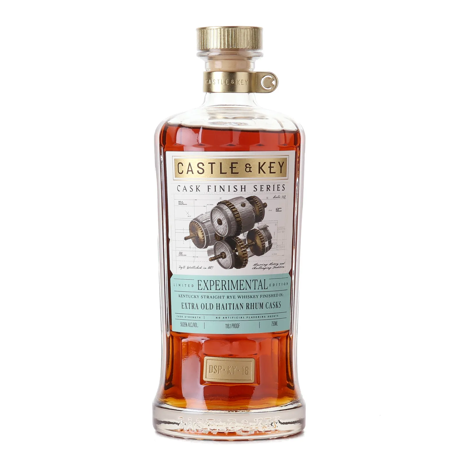 Castle & Key Cask Finish Series Experimental Edition Extra Old Haitian Rhum Cask, 2025, 58.05% whisky bottle