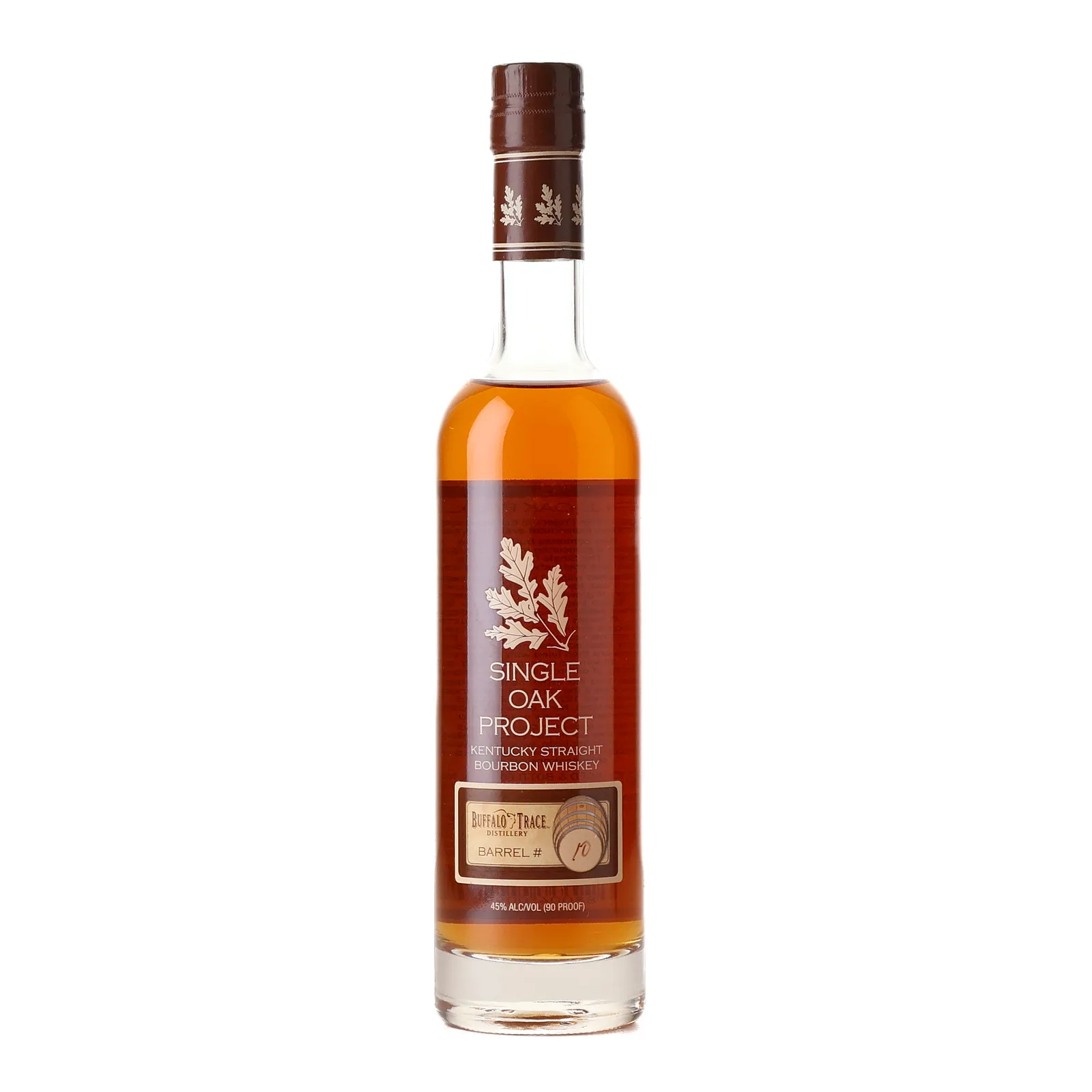 Buffalo Trace Single Oak Project, Cask #10, Release No. 4, 2012, 45% whisky bottle