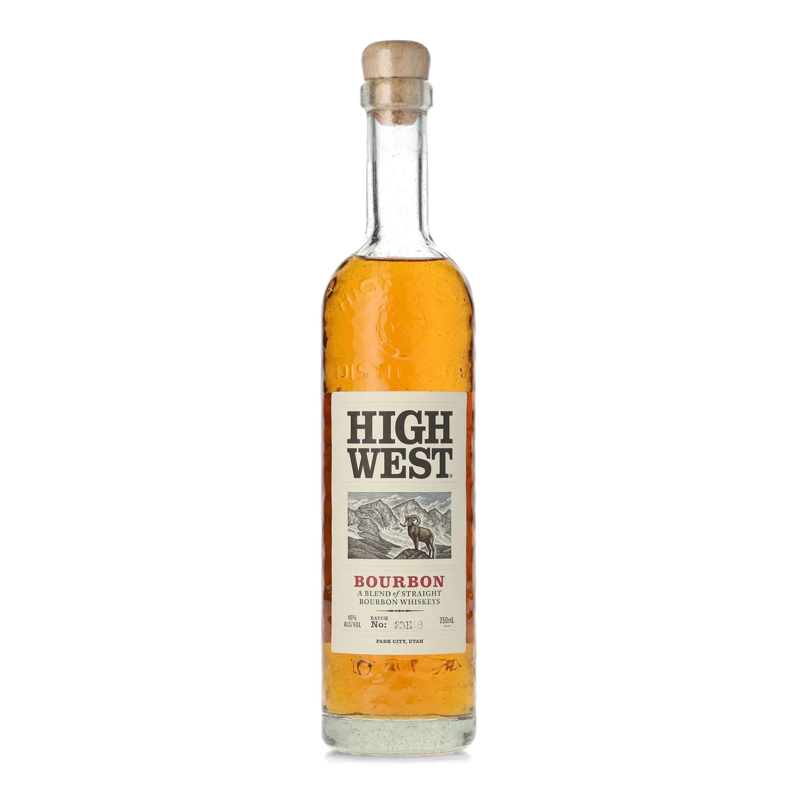 High West Bourbon 2 Year Old, 23E18, 2023, 46% whisky bottle