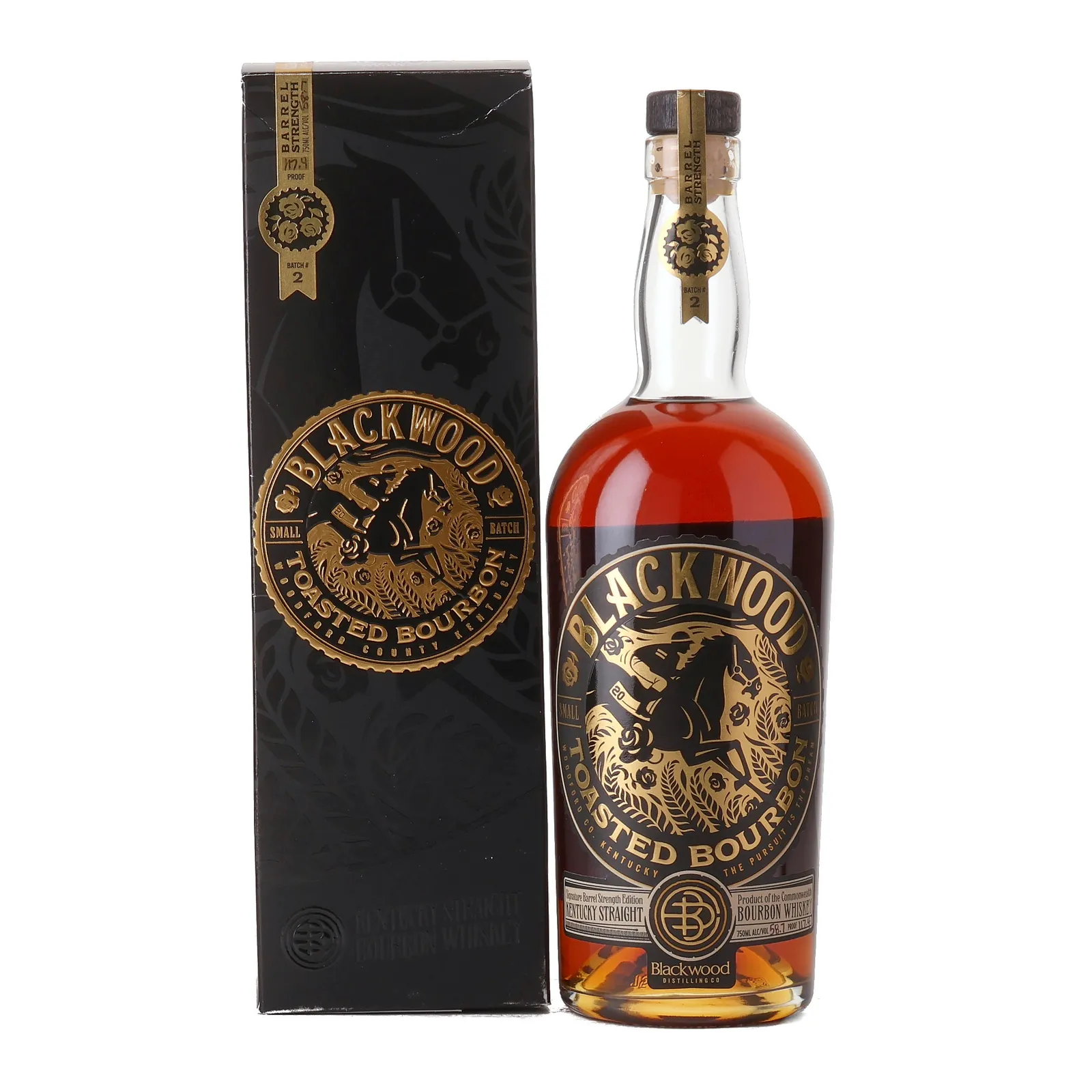 Blackwood Toasted Small Batch No. Barrel Strength Edition Batch No. 2, 58.7% whisky bottle