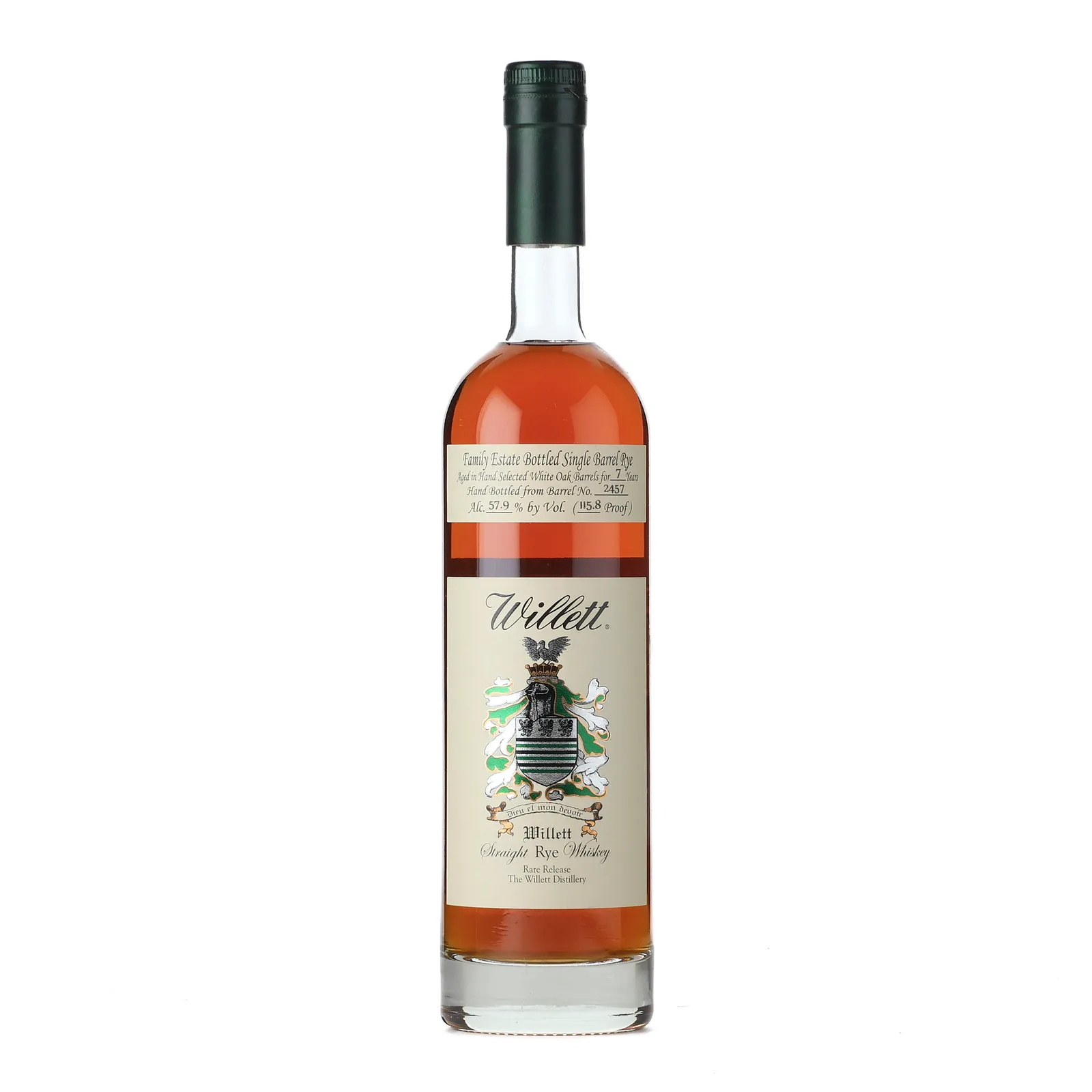 Willett Family Estate 7 Year Old, Cask #2457, 57.9% whisky bottle