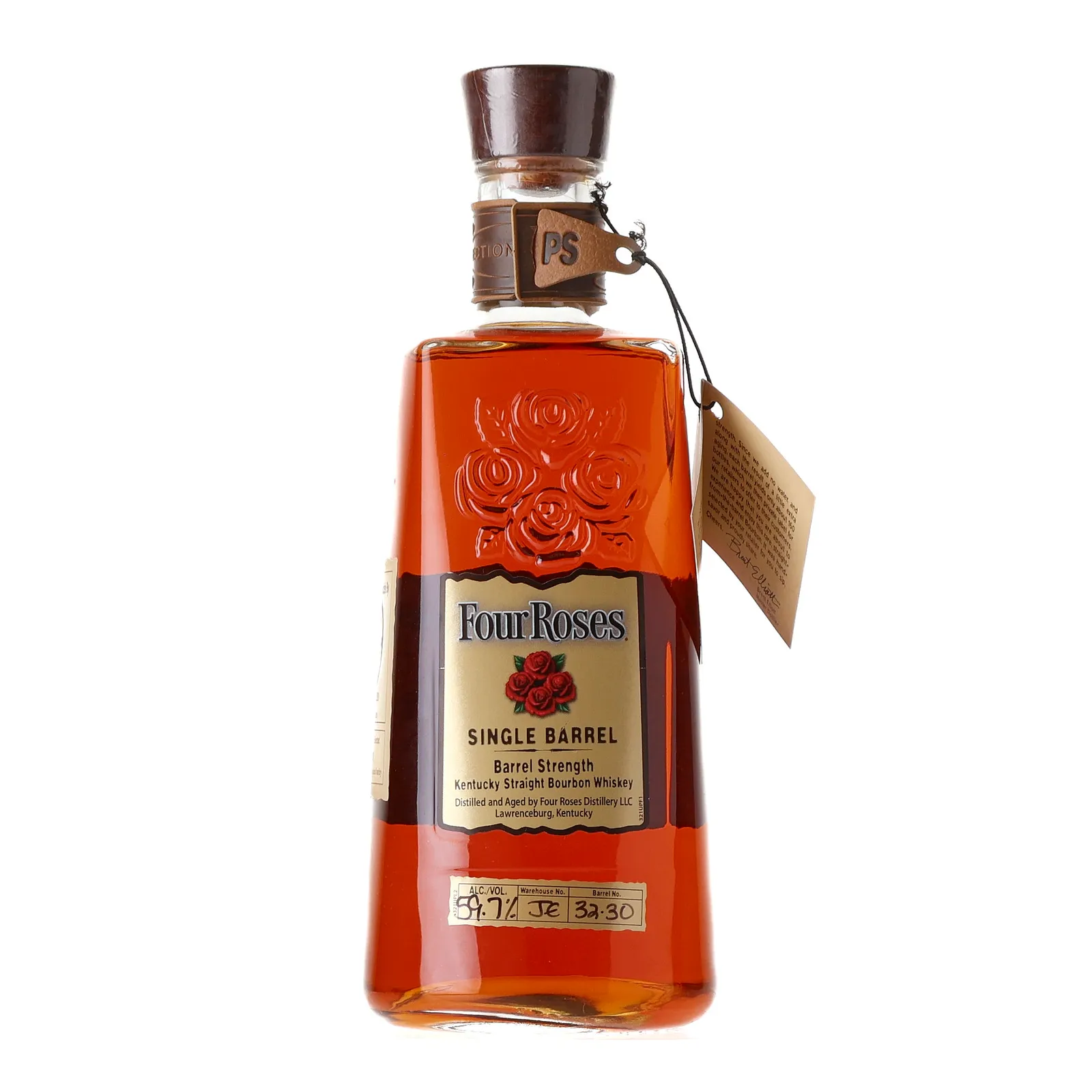 Four Roses Barrel Strength OBSF 10 Year Old, Cask #32-3O, Batch No. JE 32-3O, 2020, 59.7% whisky bottle