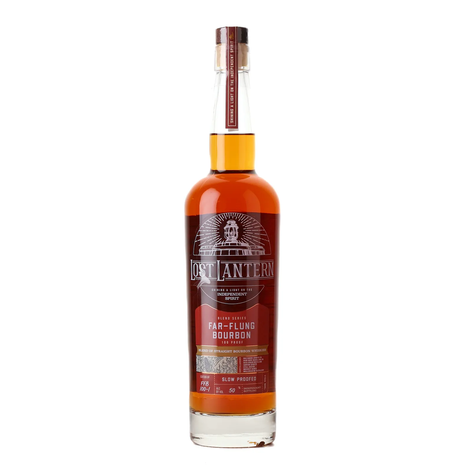 Lost Lantern Blend Series Far Flung Bourbon 4 Year Old, Edition No. FFB-100-1, Lost Lantern, 50% whisky bottle