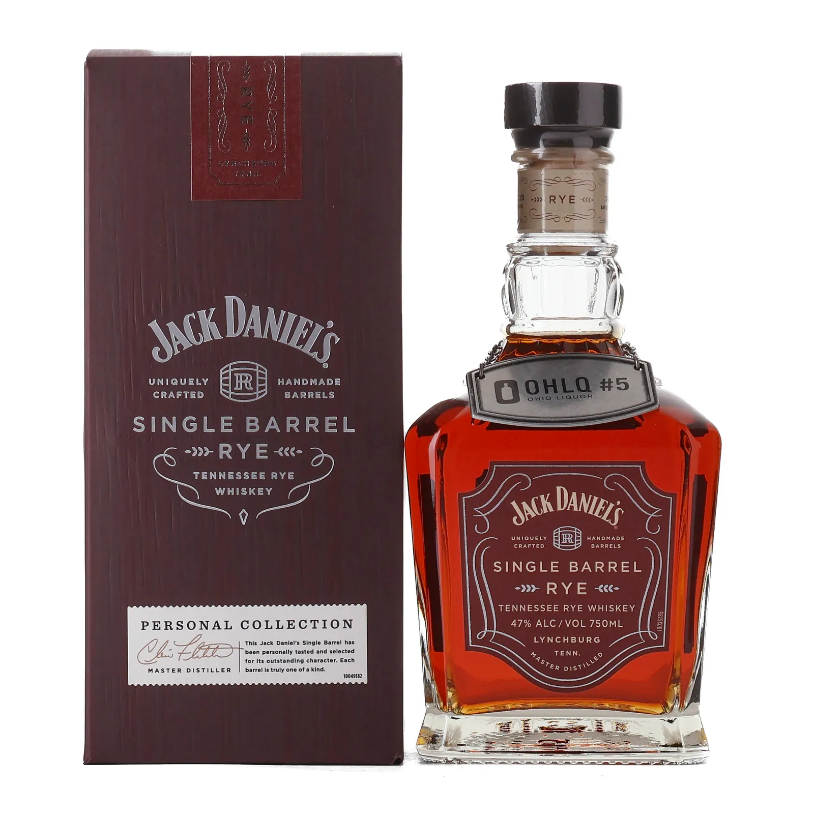 Jack Daniel's Single Barrel Rye OHLQ Private Barrel Selection, 2023, 47% whisky bottle
