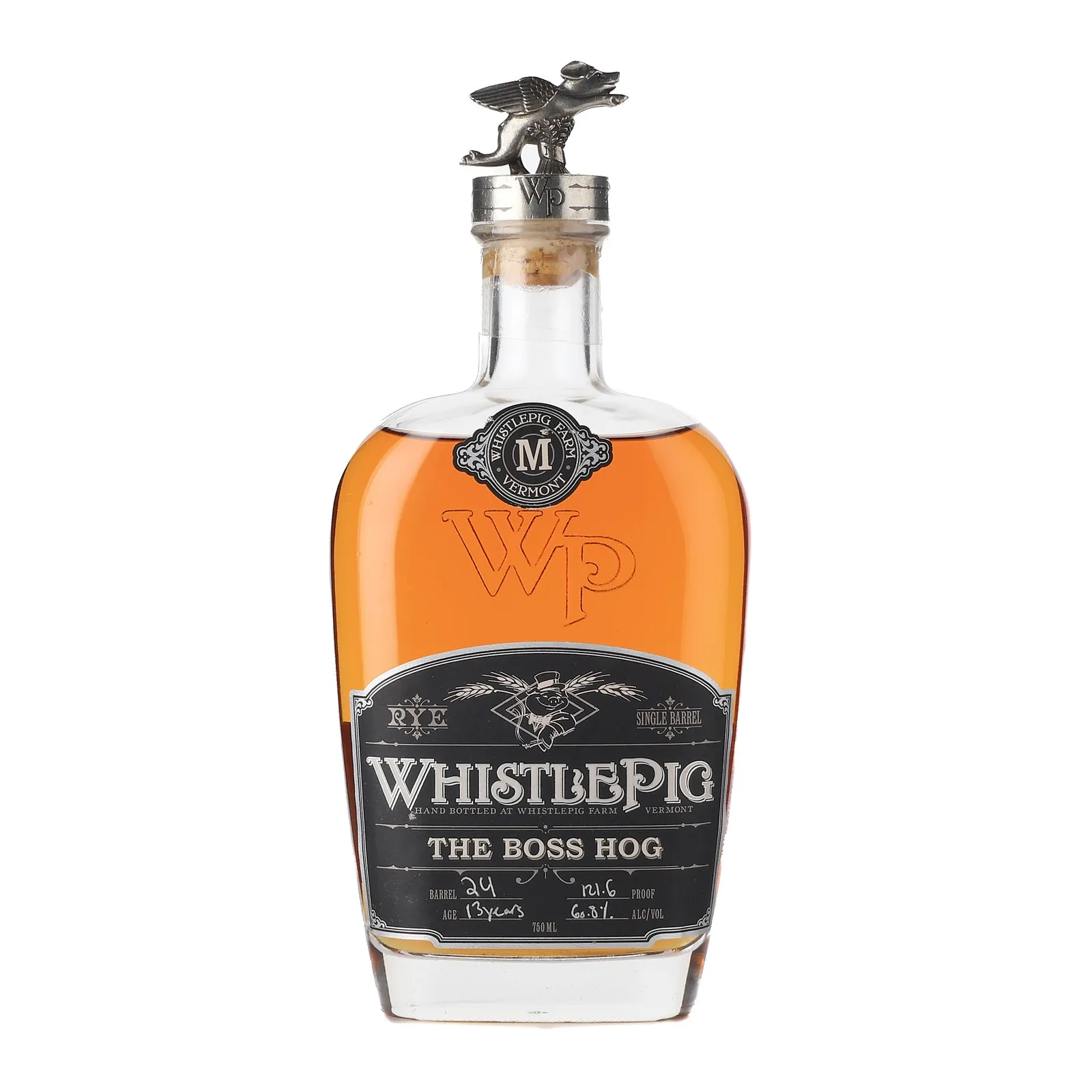 WhistlePig The Boss Hog The Spirit of Mortimer 13 Year Old, Cask #24, 2014, 60.8% whisky bottle