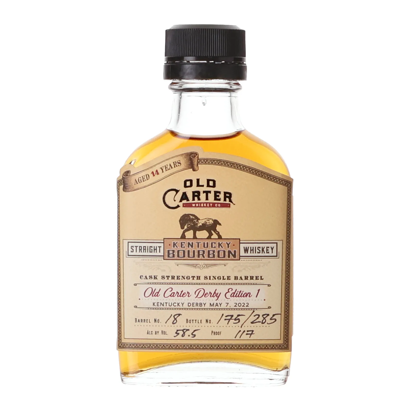Old Carter Derby Edition 1 14 Year Old, Cask #18, 2022, 58.5% whisky bottle