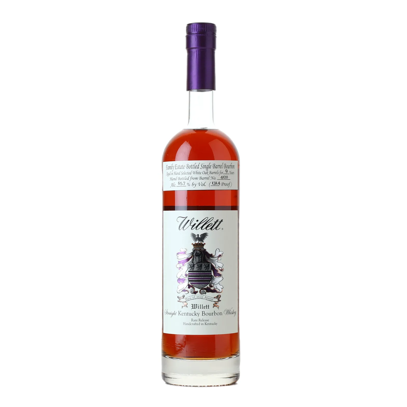 Willett Family Estate Single Barrel Bourbon 'Ooga Chaka' 9 Year Old, White Oak Cask, Cask #4120, 65.7% whisky bottle