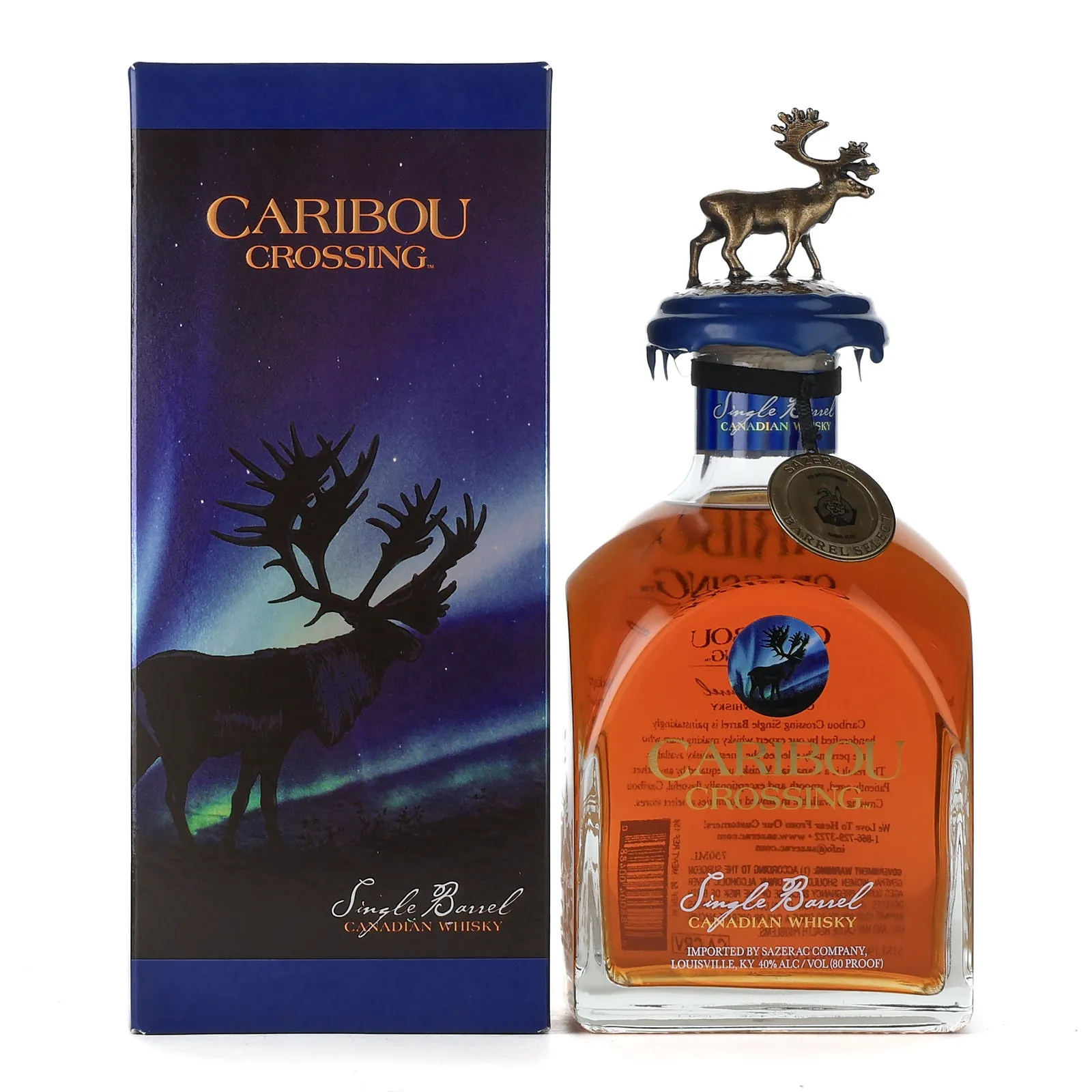 Caribou Crossing Private Barrel Selection Single Barrel, Cask #1201, Spec's, 40% whisky bottle