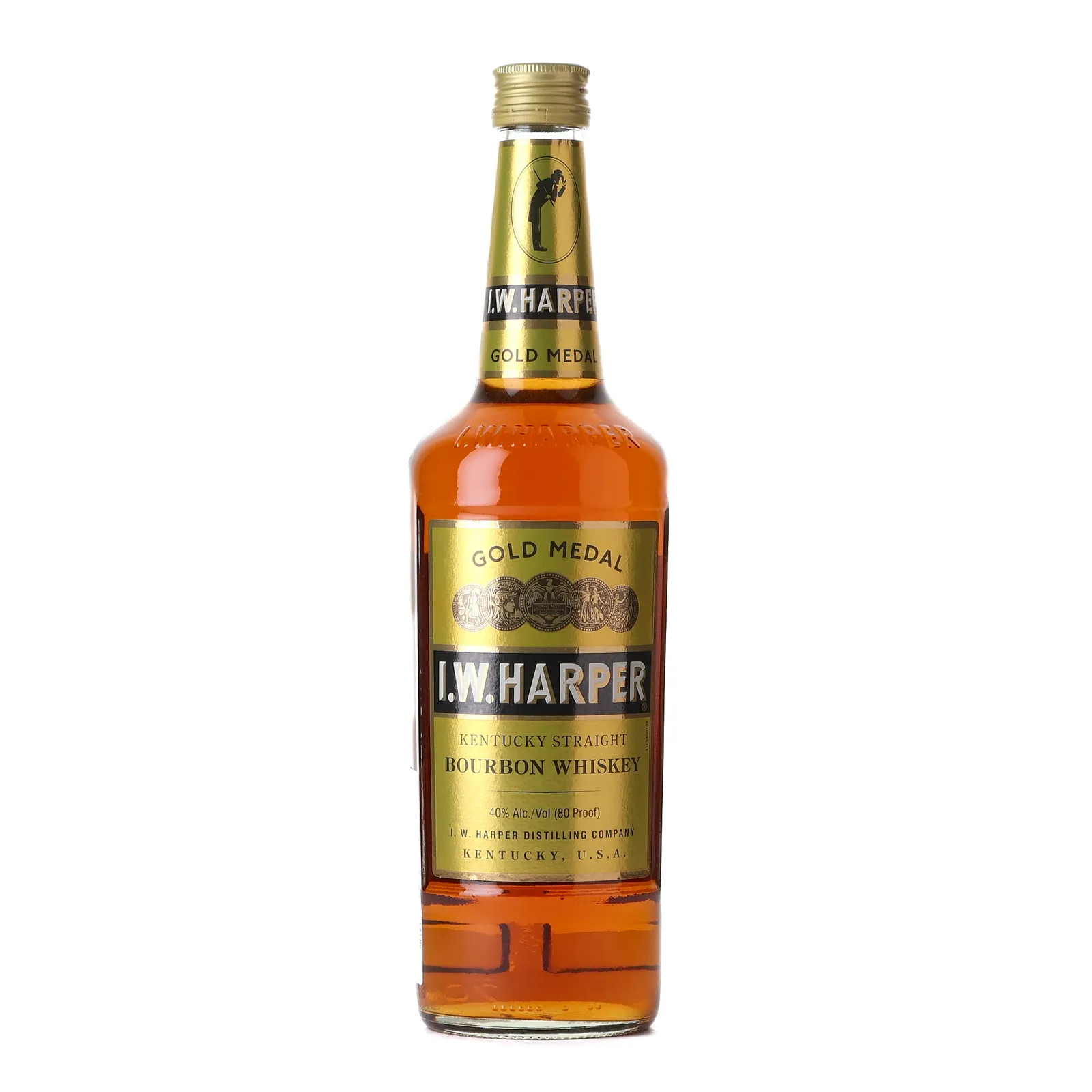 I.W. Harper Gold Medal Bourbon (Japanese Export) 4 Year Old, New Charred Oak Cask, 40% whisky bottle