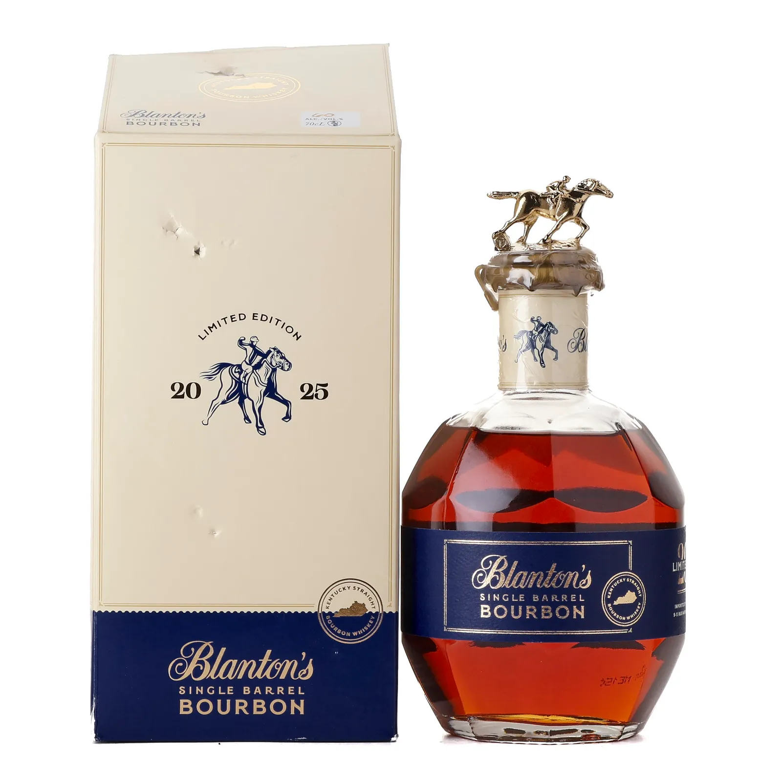 Blanton's Single Barrel 'Ode To Kentucky' 2025 Edition For La Maison Du Whisky, New Charred Oak Cask, Cask #H 4, Batch Letter T, 2025, 60% whisky bottle