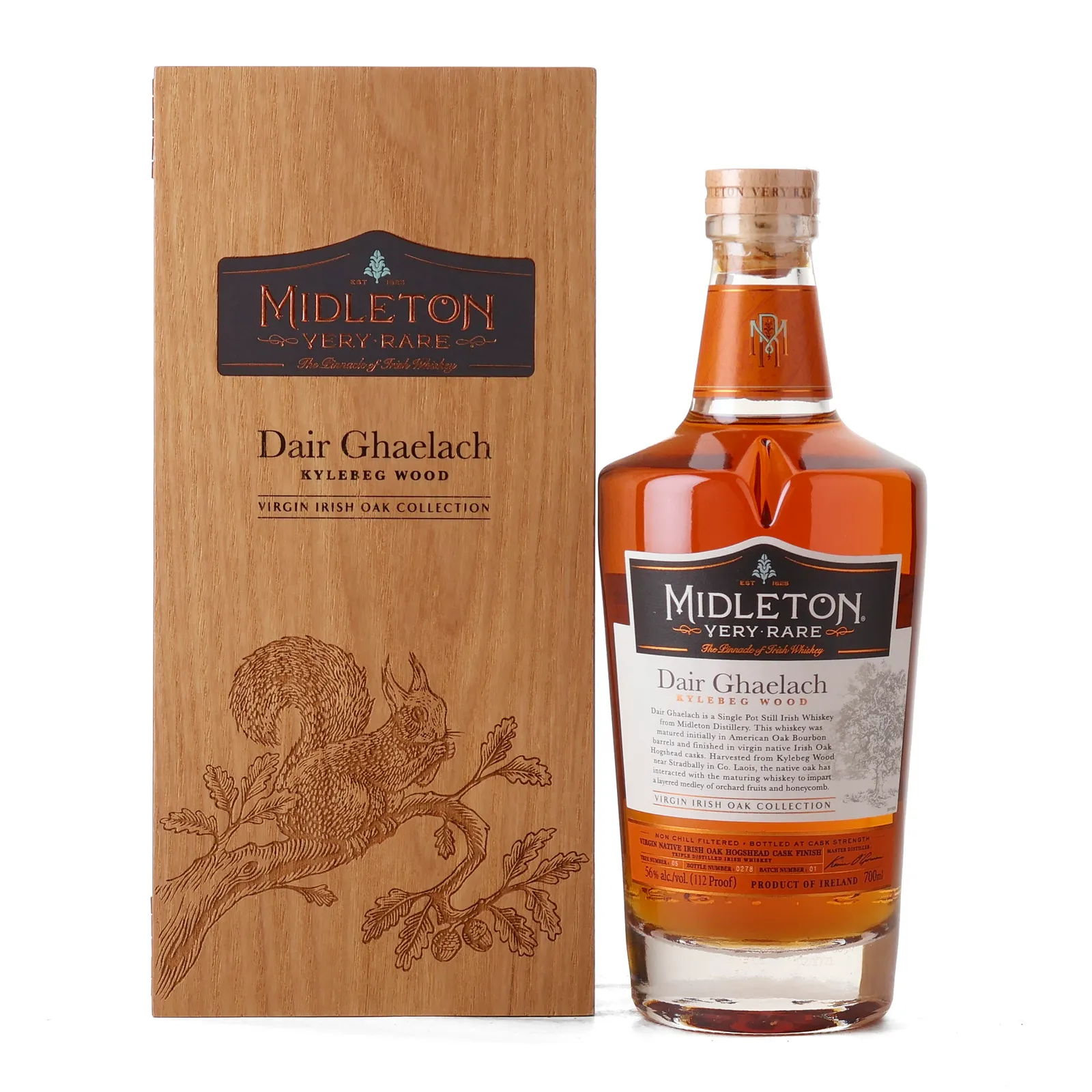 Midleton Very Rare Midleton Dair Ghaelach Tree No. 4 Kylebeg Wood, Virgin Irish Oak Cask, American Oak Barrel, Cask #Tree No. 6, Batch Tree No. 4, 2022, 56% whisky bottle