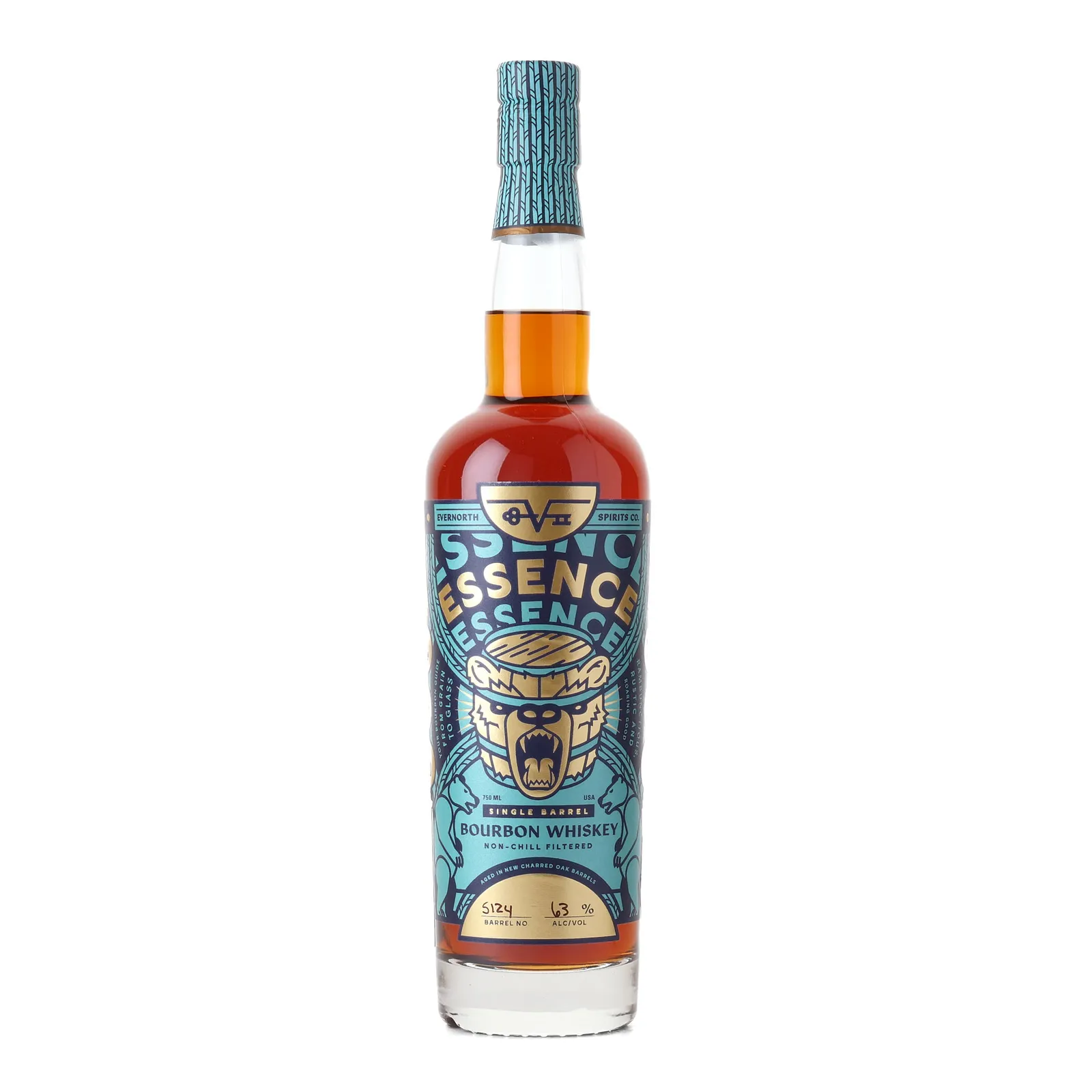 EverNorth Spirits Essence Lakeside Private Barrel Selection 6 Year Old, New Charred Oak Cask, Cask #5124, 63% whisky bottle