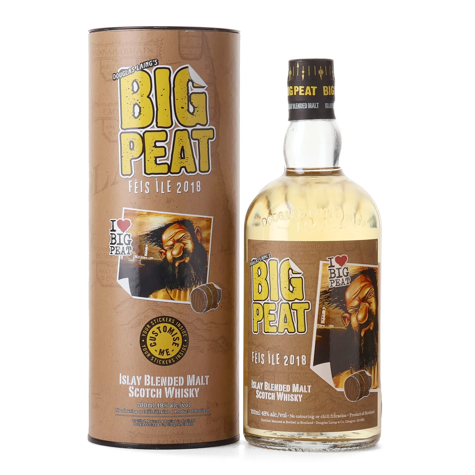 Big Peat Feis Ile 2018, Oak Cask, Douglas Laing, 48% whisky bottle