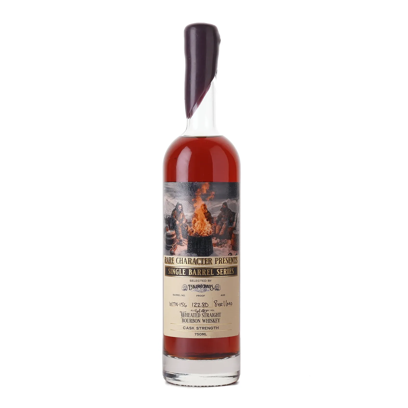 Rare Character Single Barrel Series Wheated Straight Bourbon Eskimo Bros 8 Year Old, Cask #WTN-156, 2015, Rare Character Whiskey Co., 61.4% whisky bottle
