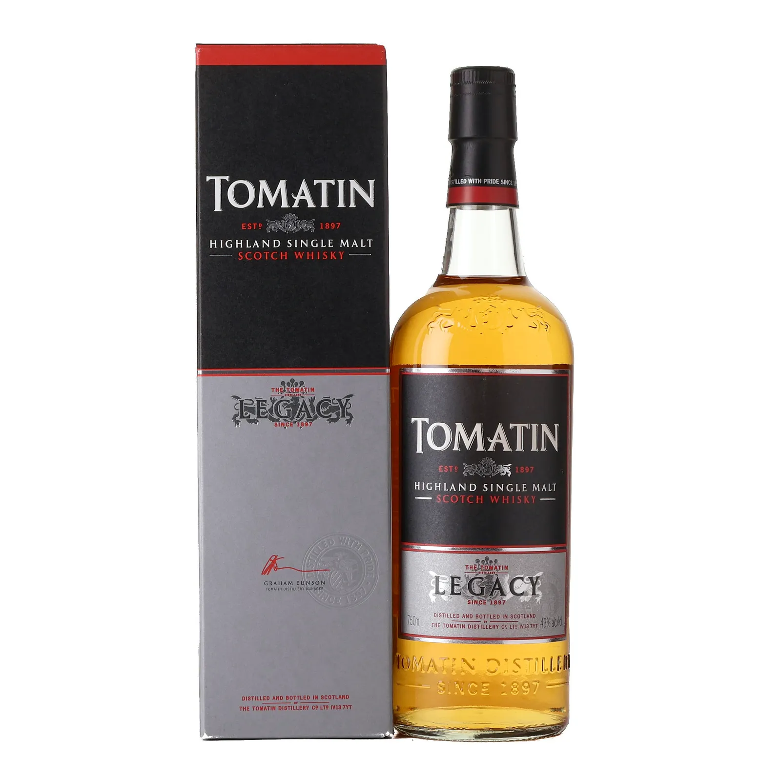 Tomatin Legacy, Bourbon & Virgin Oak Cask, 43%, 75cl whisky bottle