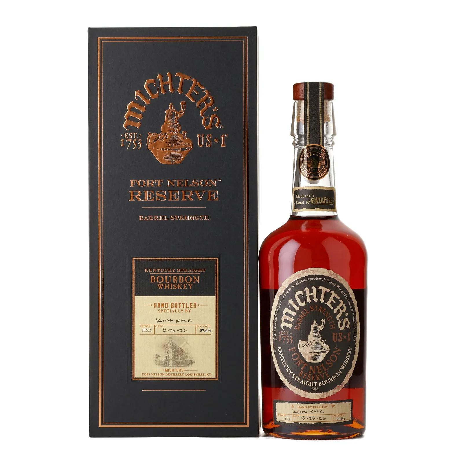 Michter's Fort Nelson Reserve Barrel Strength, Cask #FN26F2236, 2026, 57.6% whisky bottle