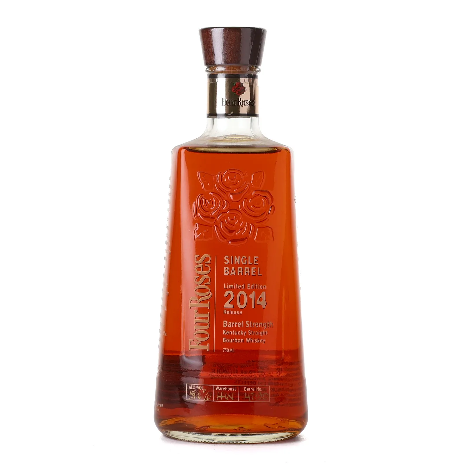 Four Roses Limited Edition OESF Barrel Strength Single Barrel 11 Year Old, New Charred Oak Cask, Cask #HW 47-3D, 2014, 59% whisky bottle