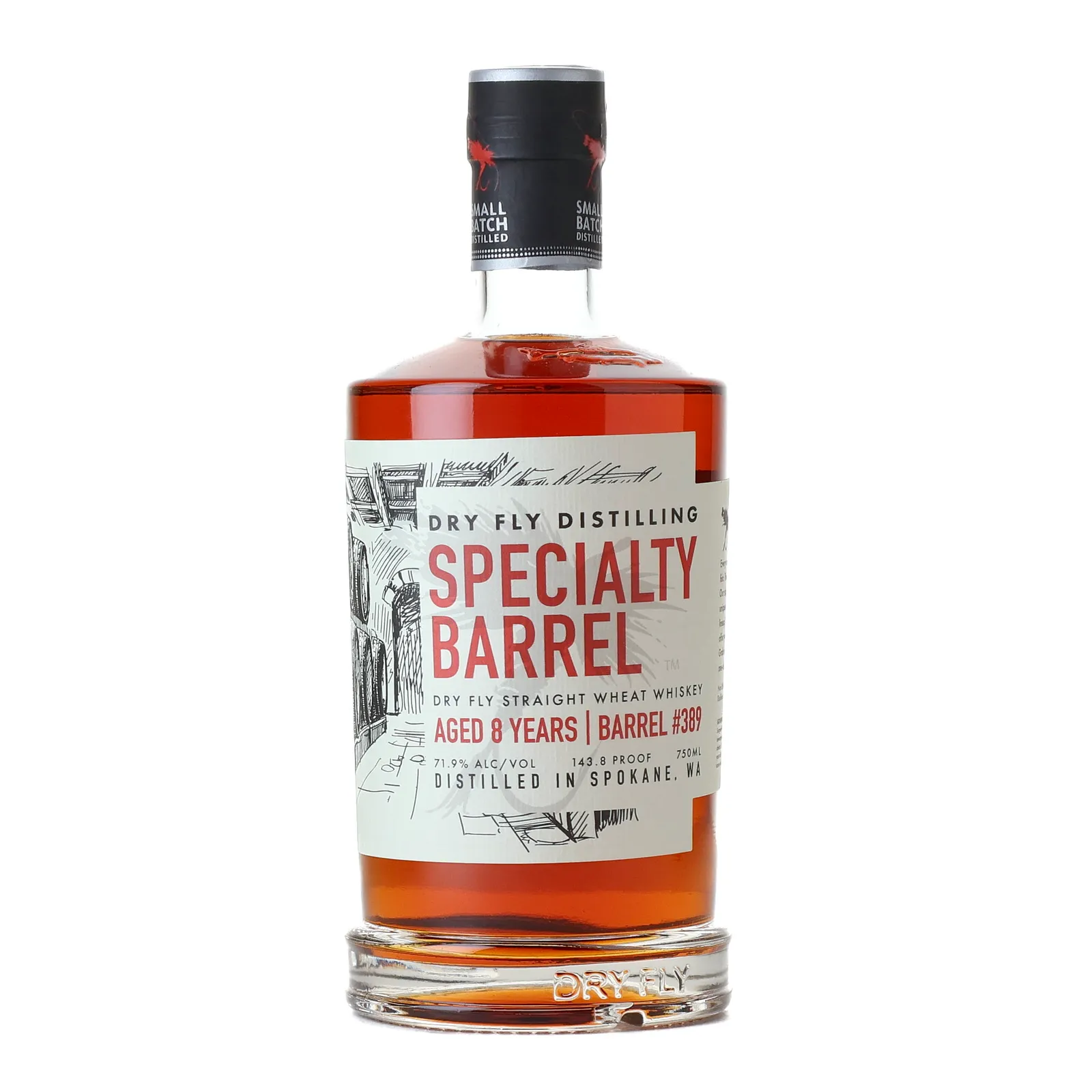 Dry Fly Specialty Barrel 8 Year Old, Cask #389, 71.9% whisky bottle