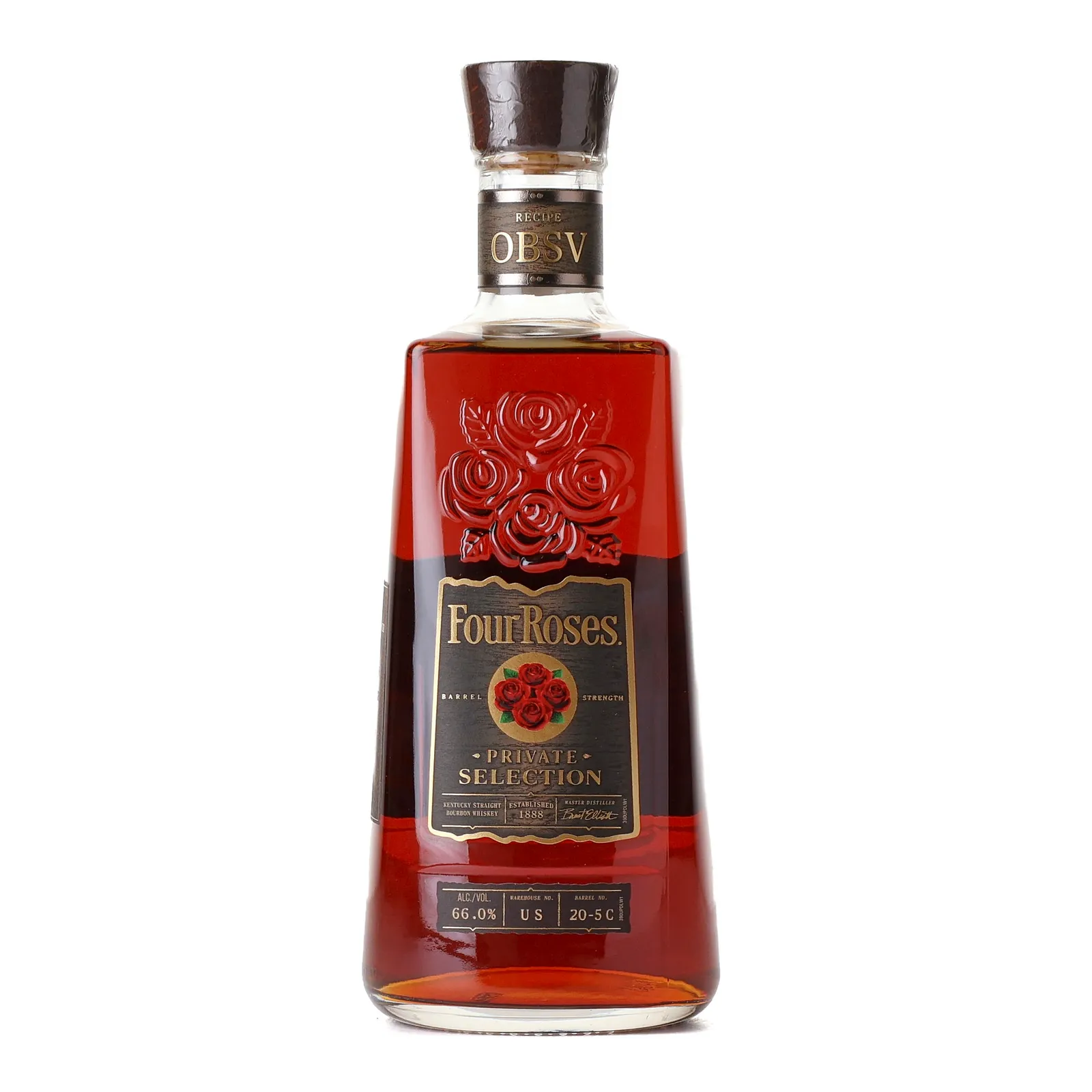 Four Roses Barrel Strength OBSV Father's Day Private Selection 14 Year Old, Barrel Cask, Cask #20-5C, Batch No. US 20-5C (Tier 5), 2026, 66.2% whisky bottle