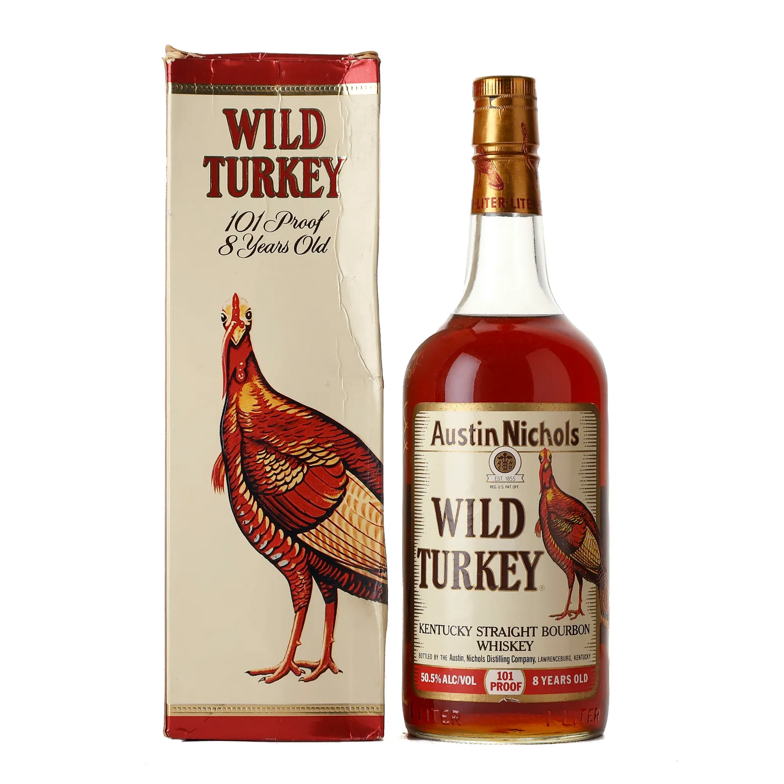 Wild Turkey 8 Year Old, American Oak Cask, 1990, 50.5% whisky bottle