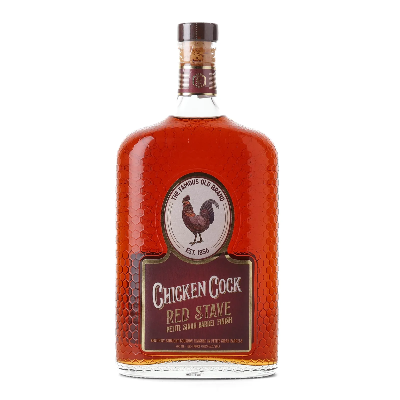 Chicken Cock Red Stave Petite Sirah Barrel Finish, Petite Sirah Cask, 2023, 51.2% whisky bottle