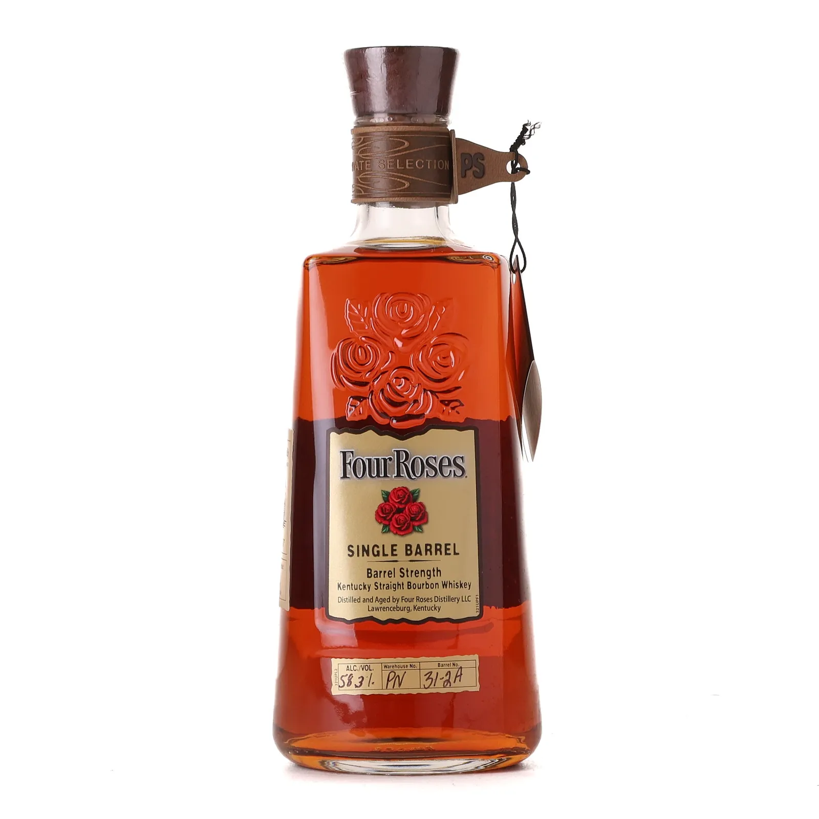 Four Roses Barrel Strength OBSO 9 Year Old, New Charred Oak Cask, Cask #31-2A, Batch No. PN 31-2A (Tier 2), 58.3% whisky bottle