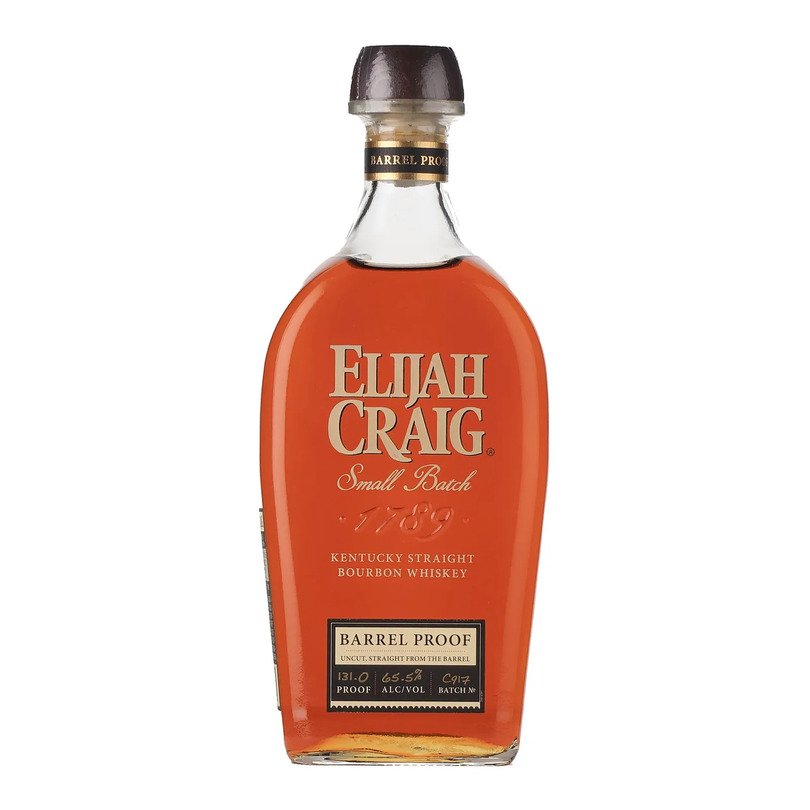 Elijah Craig Barrel Proof 12 Year Old, Batch No. C917, 2017, 65.5% whisky bottle