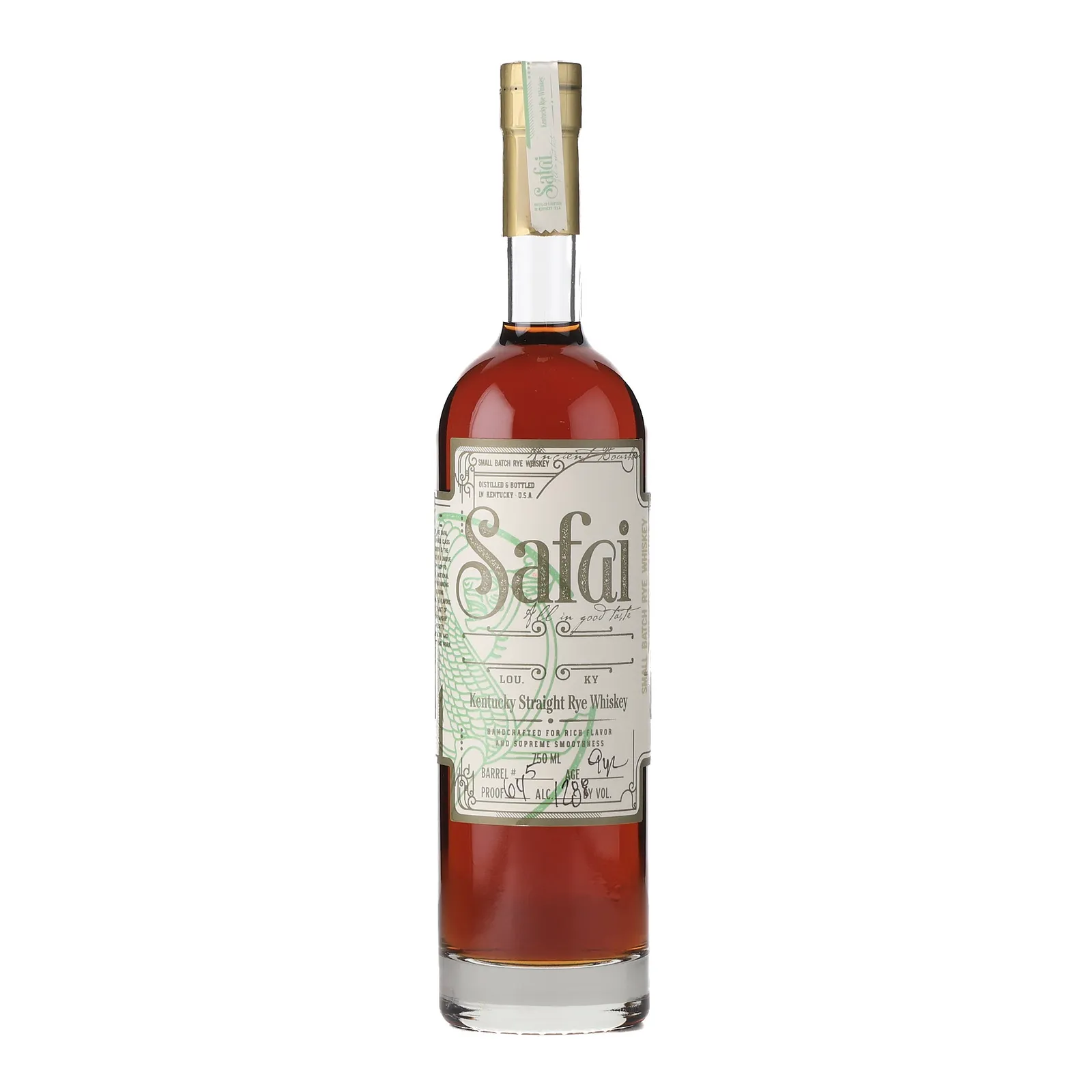 Safai Safar-Rye 9 Year Old, Cask #5, 64% whisky bottle