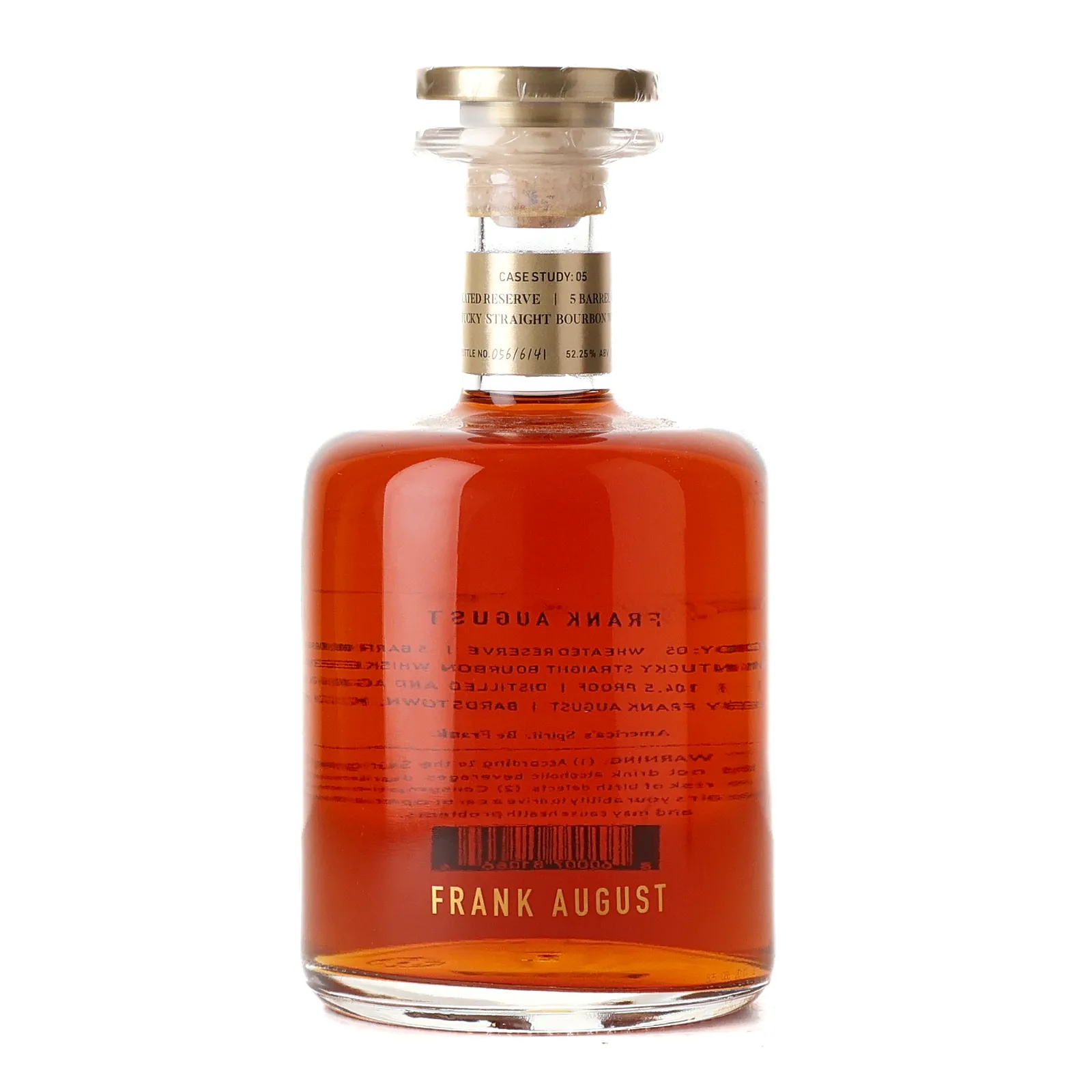 Frank August Case Study: 05 Wheated Reserve 2024, 52.25% whisky bottle
