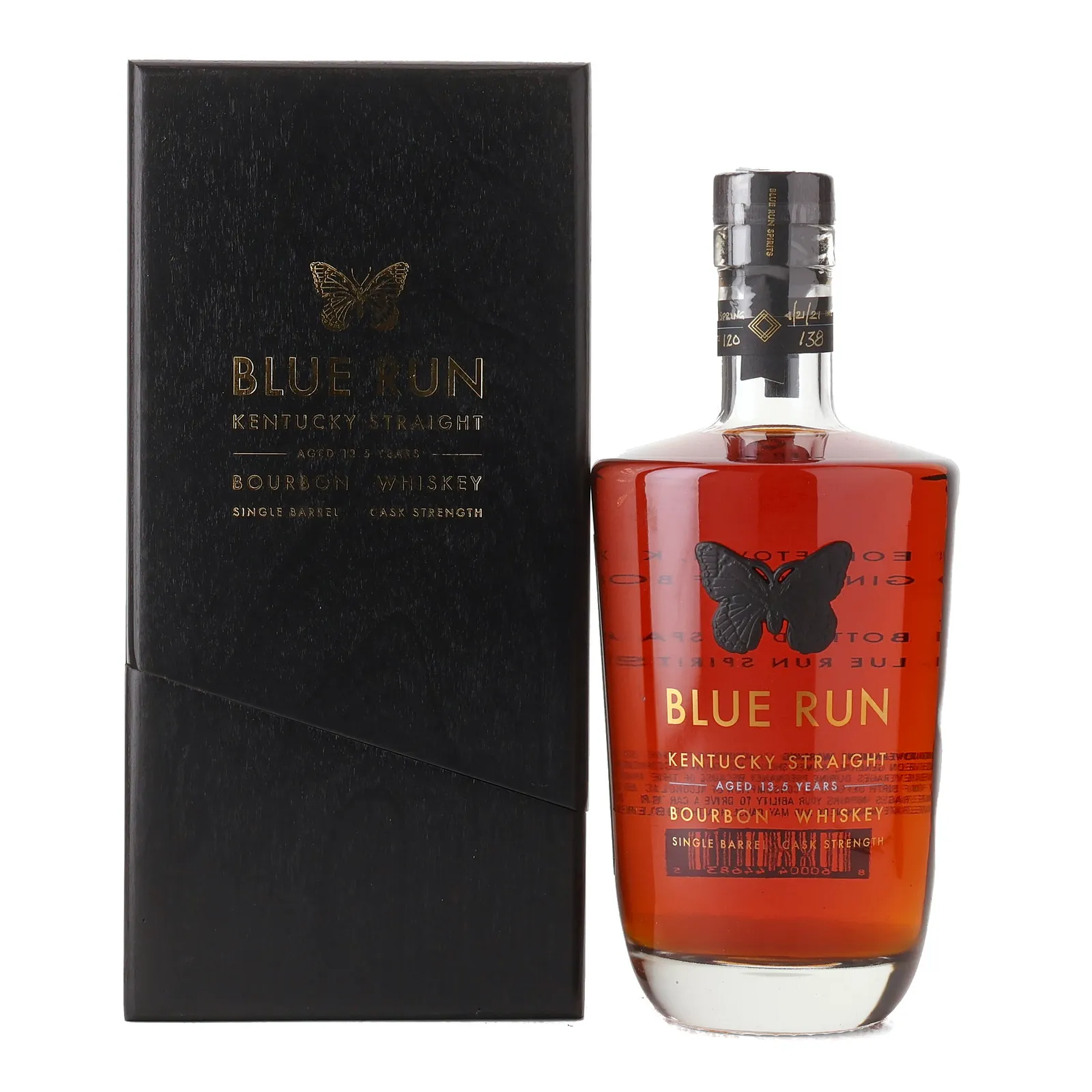 Blue Run Single Barrel Cask Strength 13 Year Old, Spring 2021, 2021, 63.3% whisky bottle