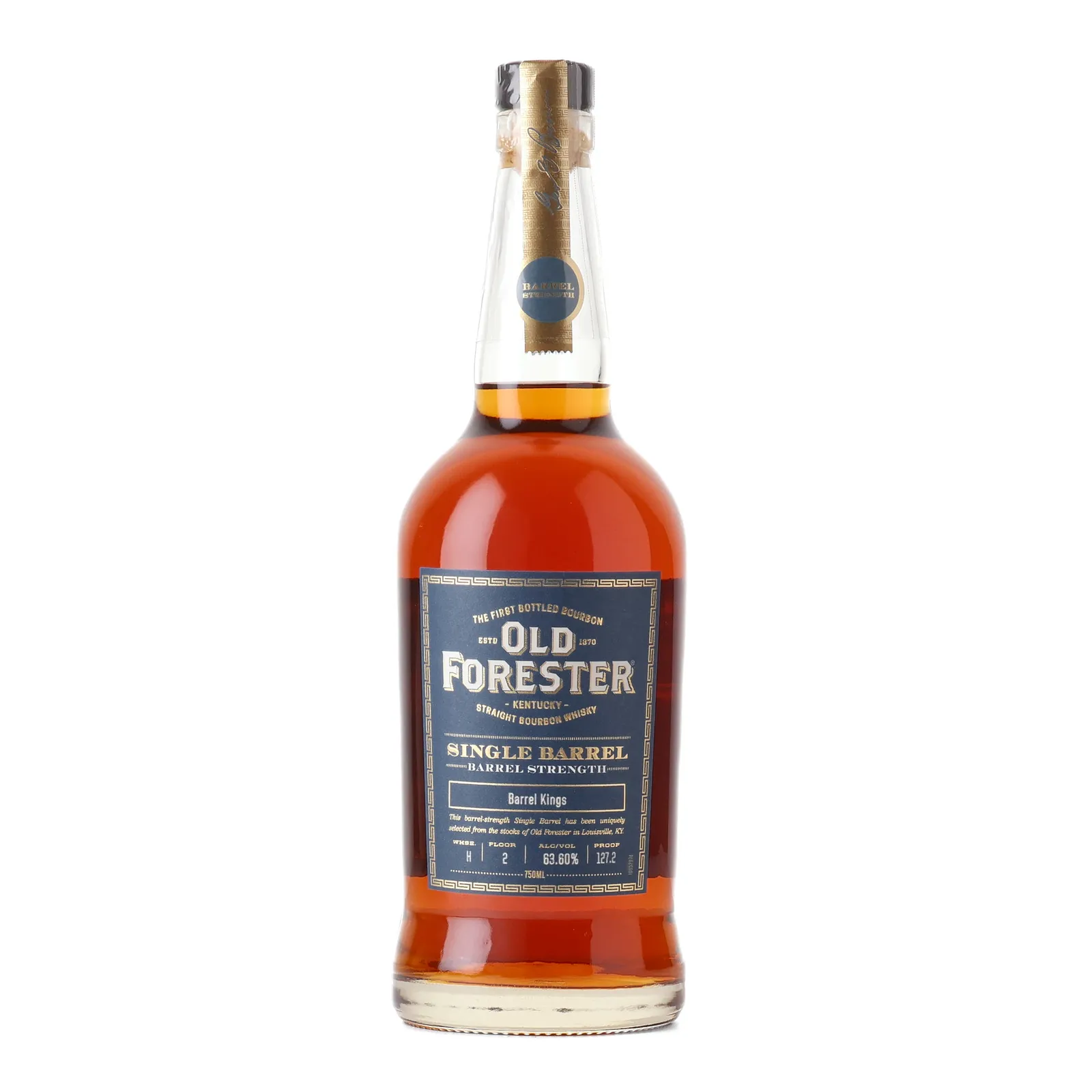 Old Forester Barrel Strength Single Barrel, 63.6% whisky bottle
