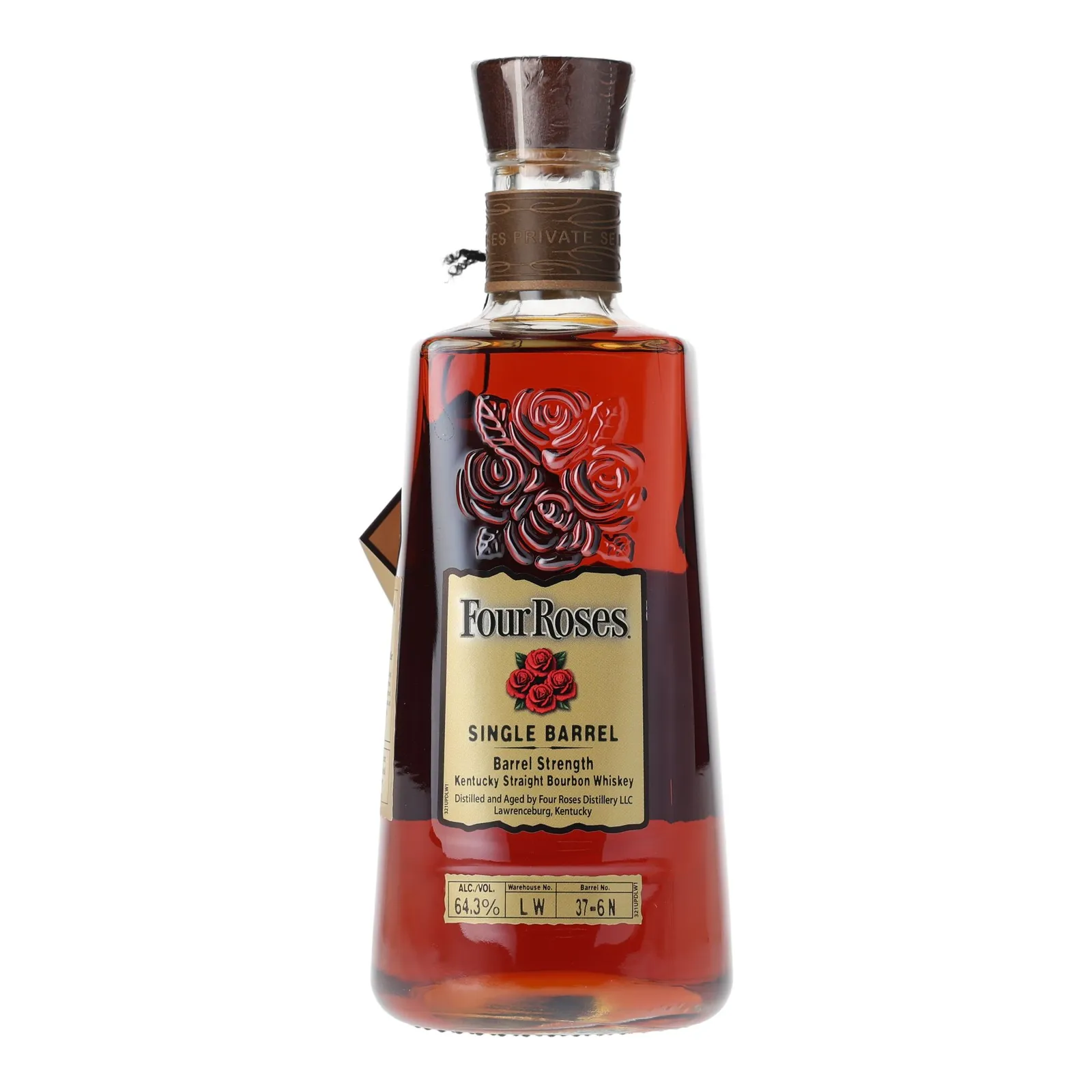 Four Roses Single Barrel Barrel Strength OESK 9 Year Old, Cask #LW 37-6N, 2023, 64.3% whisky bottle