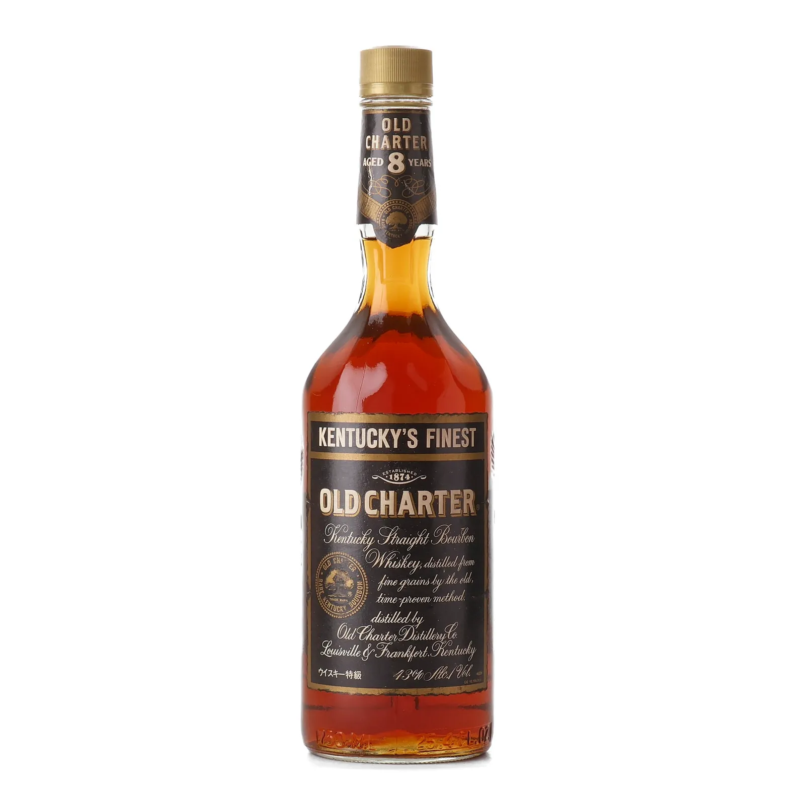 Old Charter Japanese Export 8 Year Old, 43% whisky bottle