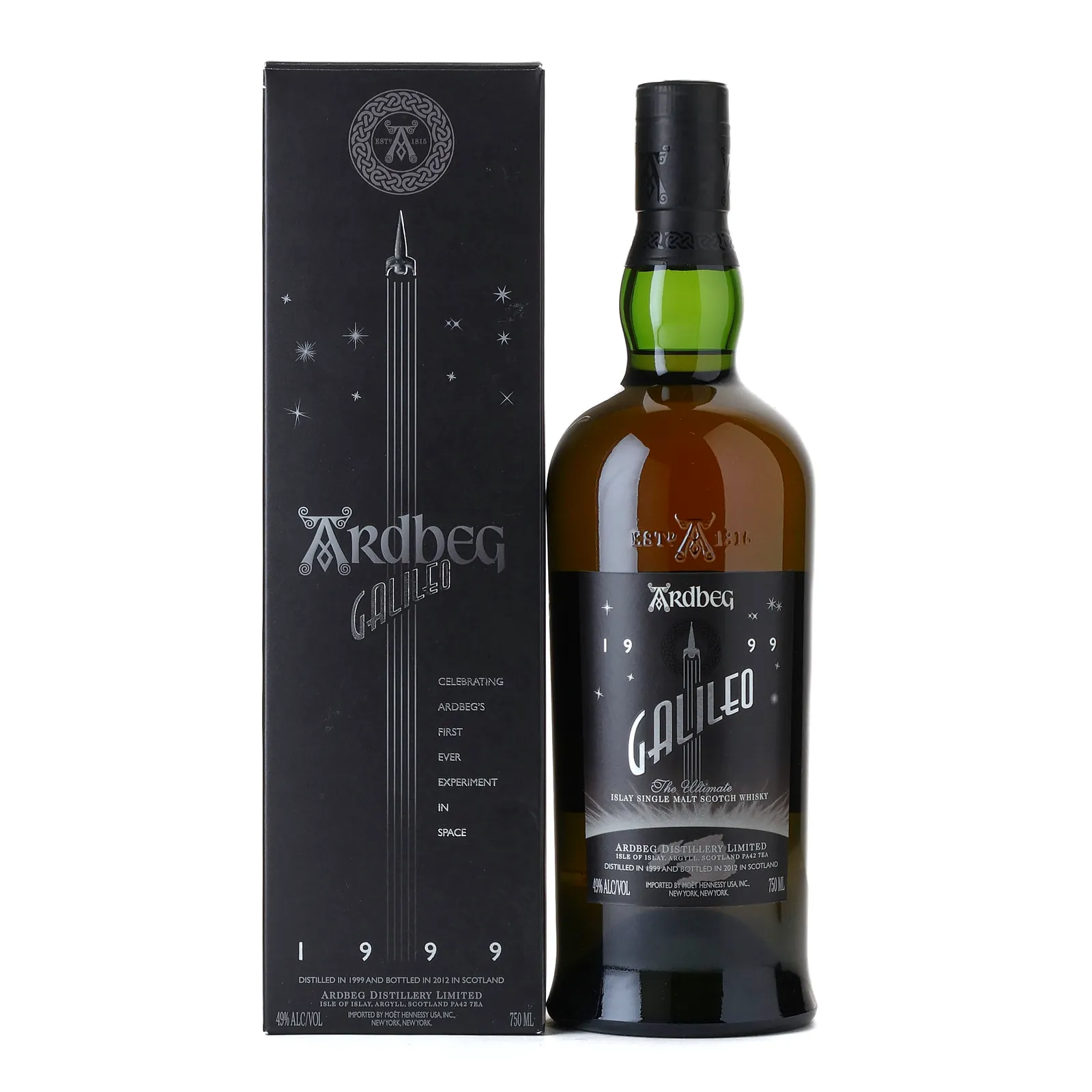 Ardbeg Galileo 13 Year Old, Bourbon & Marsala Cask, 2012, 49% whisky bottle