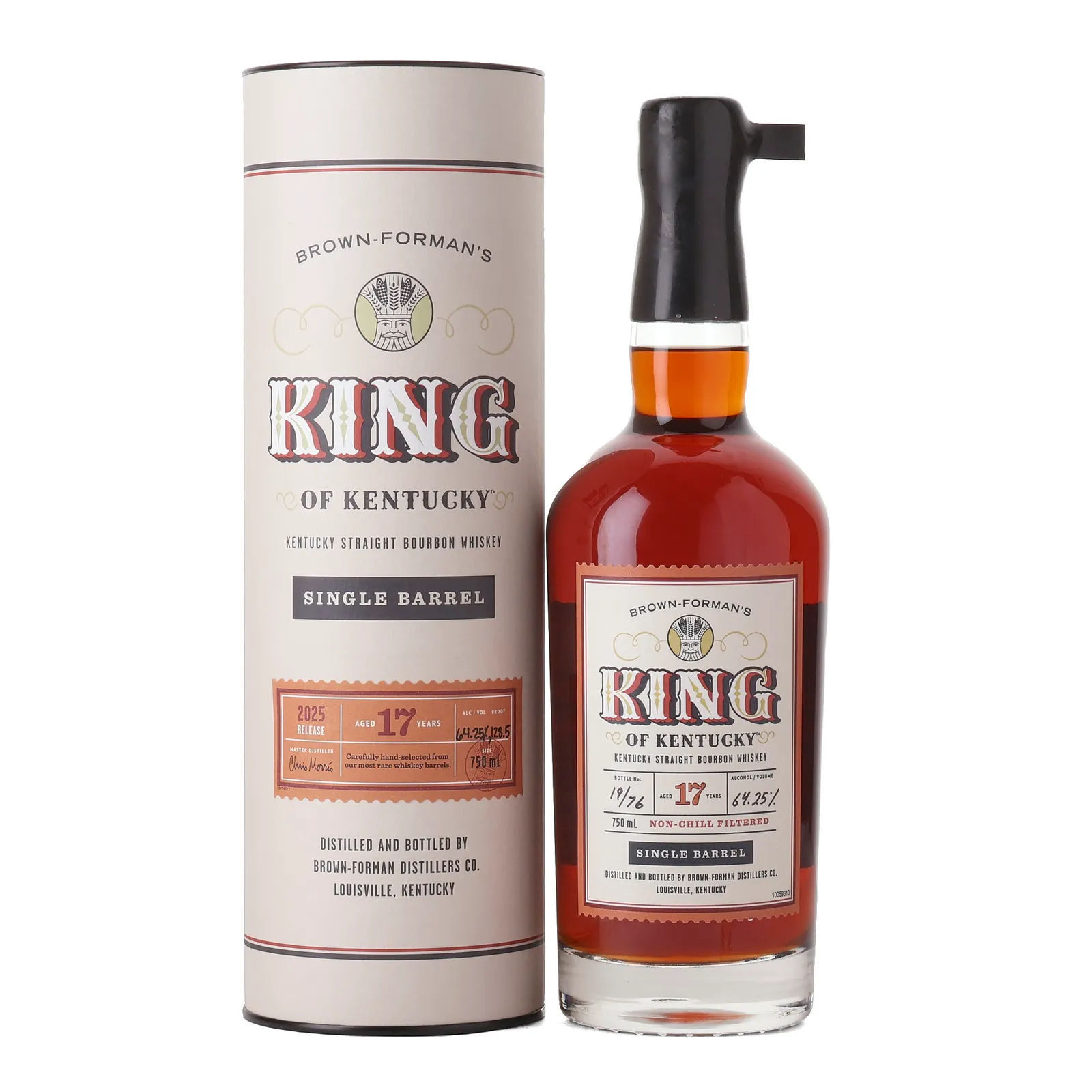 King of Kentucky 17 Year Old, New Charred Oak Cask, Cask #6, 2025, 64.25% whisky bottle