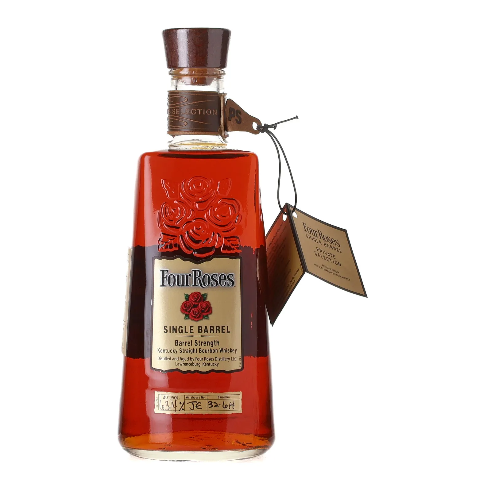 Four Roses Single Barrel Private Selection OBSF 9 Year Old, Cask #JE 32-6 H, 2019, 63.4% whisky bottle