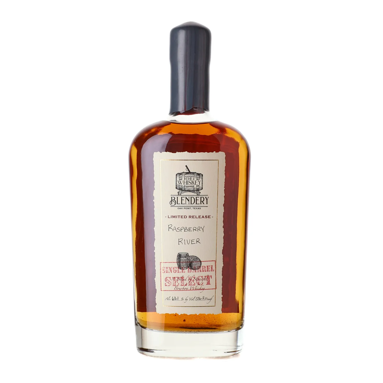 Raspberry River Private Barrel Selection, Barton Cask, The Whiskey Blendery, 63.1% whisky bottle