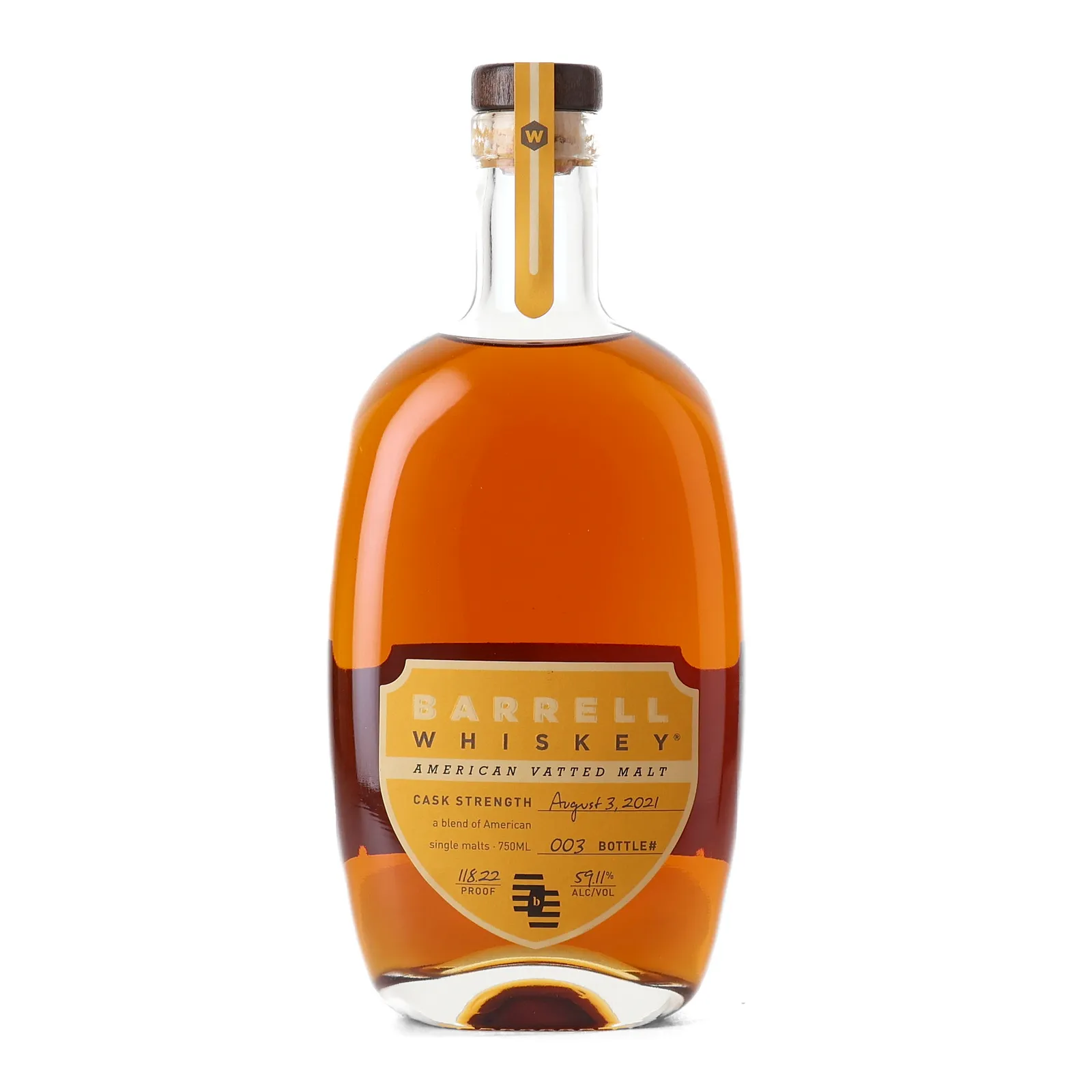 Barrell Craft Spirits American Vatted Malt, 2021, 59.1% whisky bottle