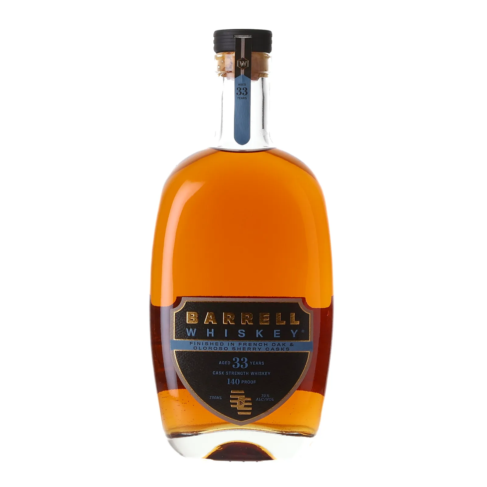 Barrell Craft Spirits Barrell Whiskey 33 Year Old, French Oak & Sherry Cask, Barrell Craft Spirits, 70% whisky bottle