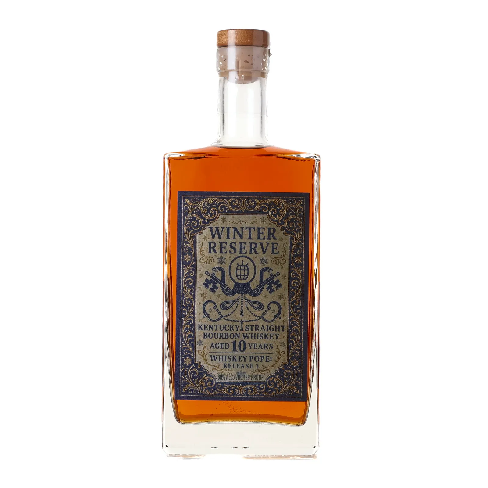 Bardstown Bourbon Company Winter Reserve 10 Year Old, New Charred Oak Cask, Whiskey Pope, 69% whisky bottle