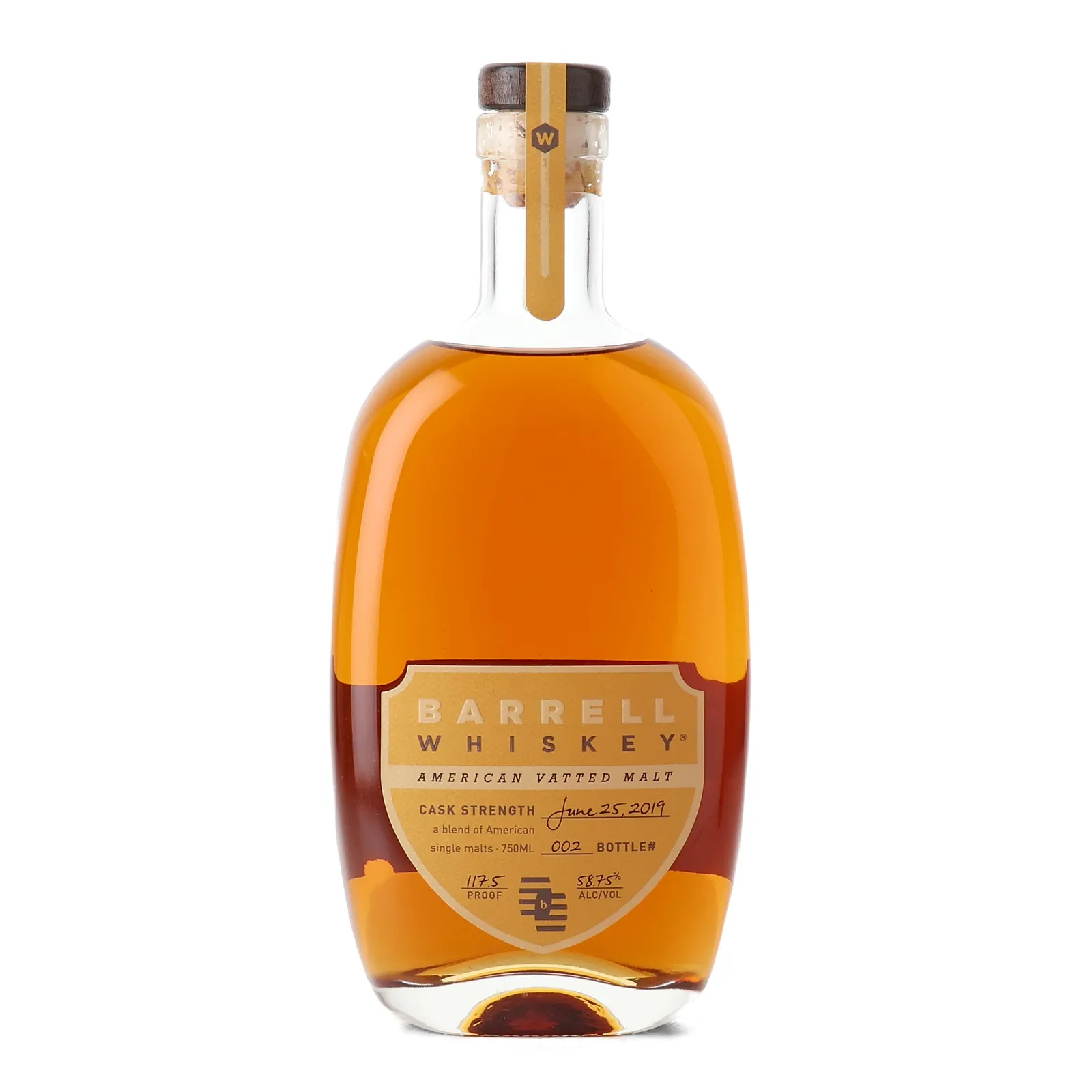 Barrell Craft Spirits American Vatted Malt, 2019, 58.75% whisky bottle