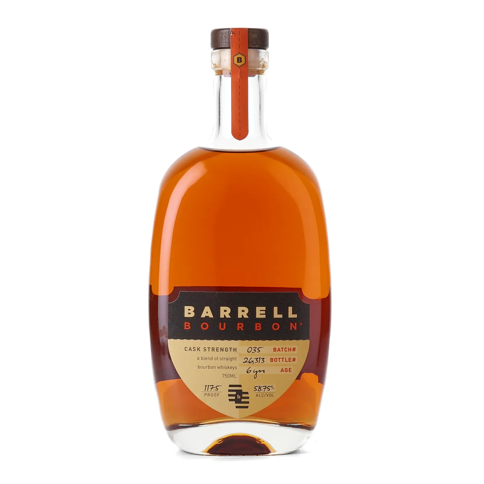 Barrell Craft Spirits Cask Strength 6 Year Old, Batch No. 035, 58.8% whisky bottle
