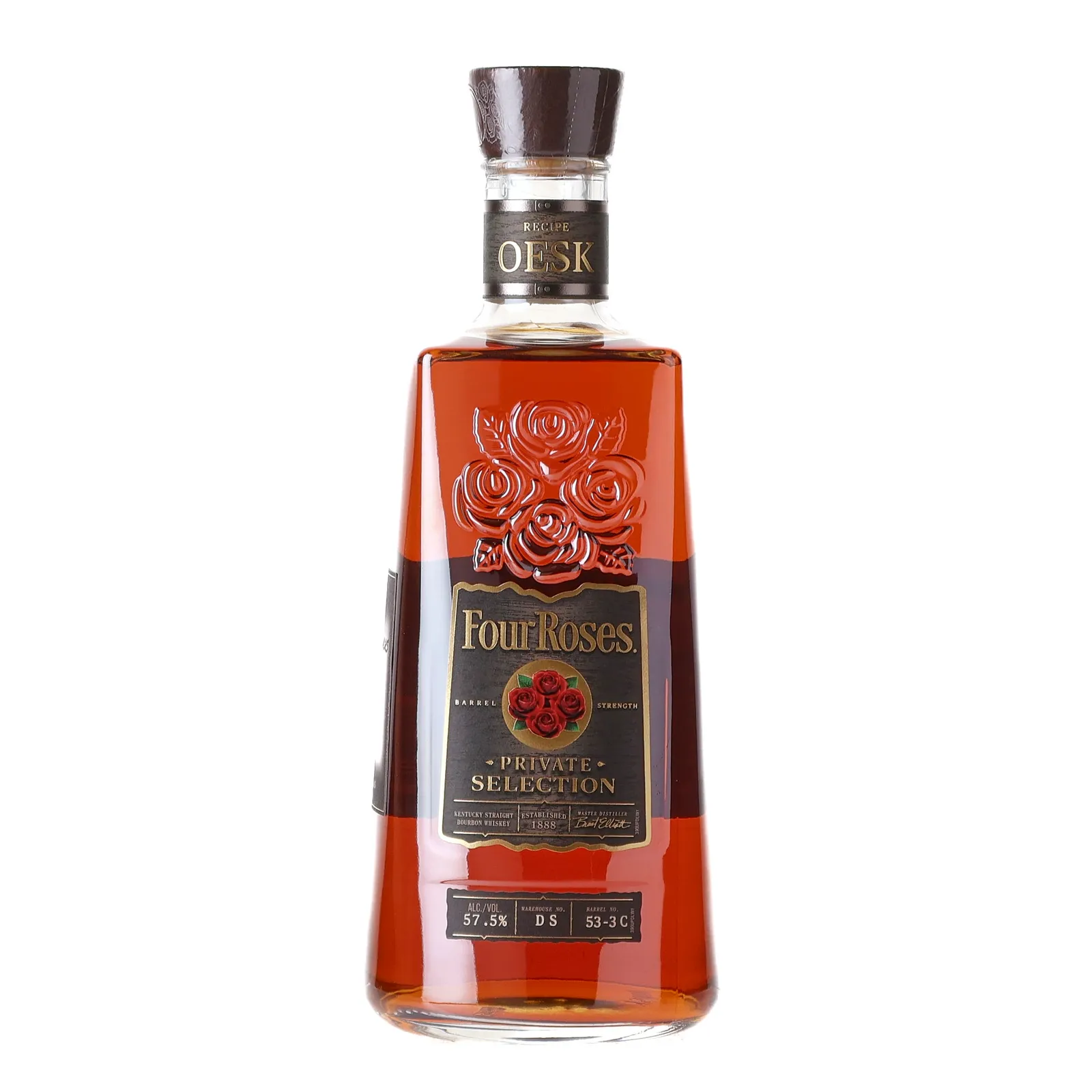 Four Roses Barrel Strength Private Selection OESK 'ATC Liquors' 10 Year Old, Cask #53-3 C, 57.5% whisky bottle