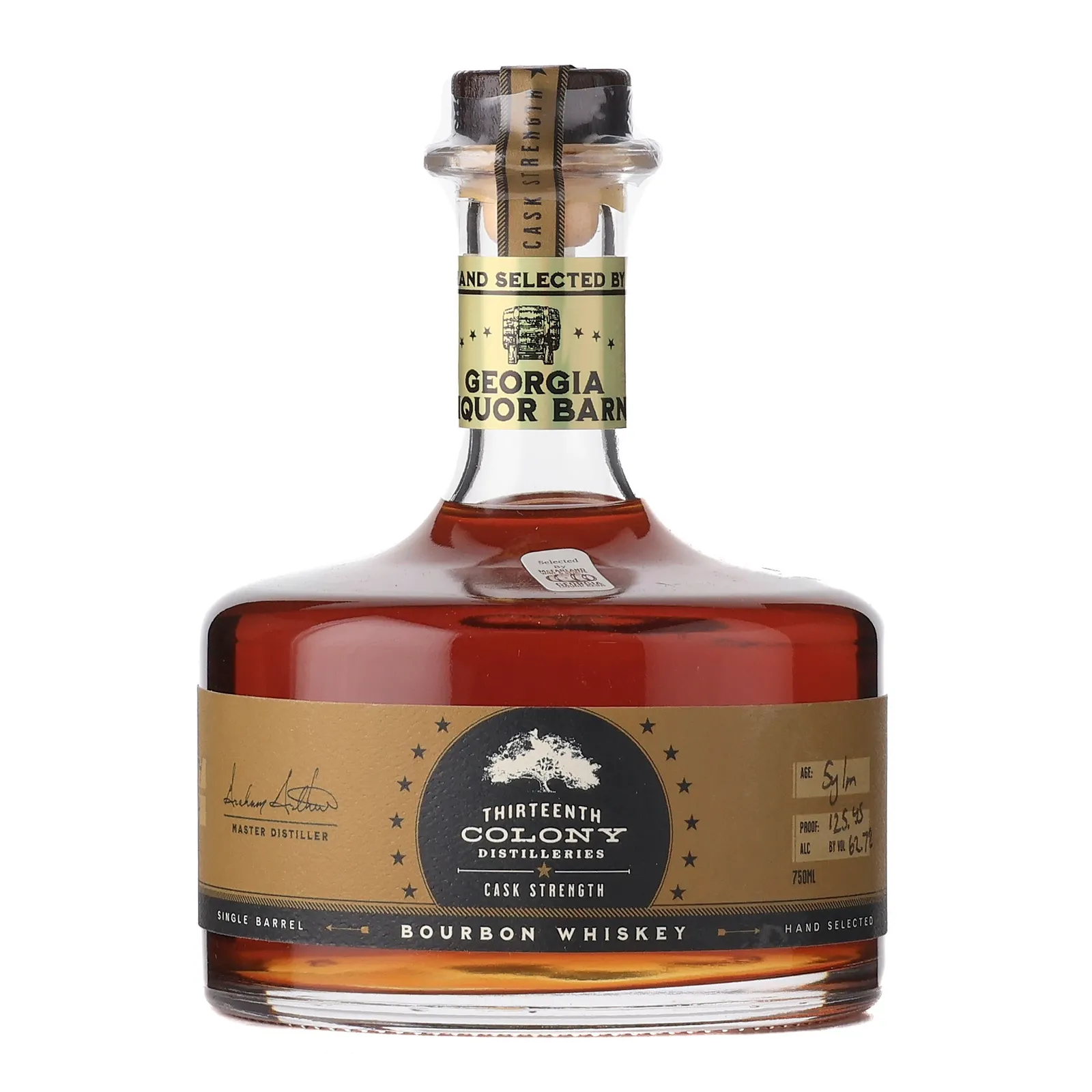 Thirteenth Colony Cask Strength 5 Year Old, 62.7% whisky bottle