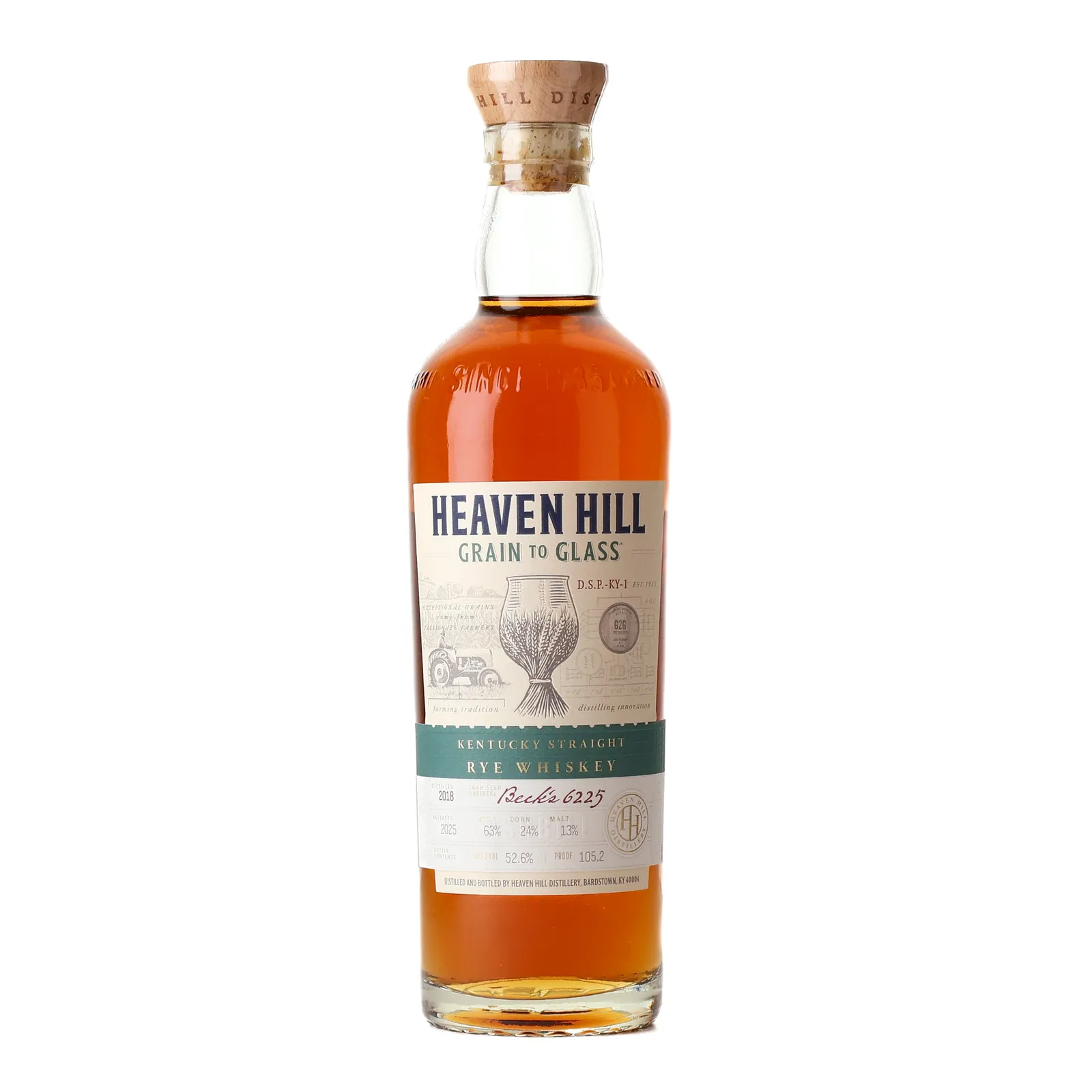 Heaven Hill Grain to Glass Rye 7 Year Old, 2025, 52.6% whisky bottle