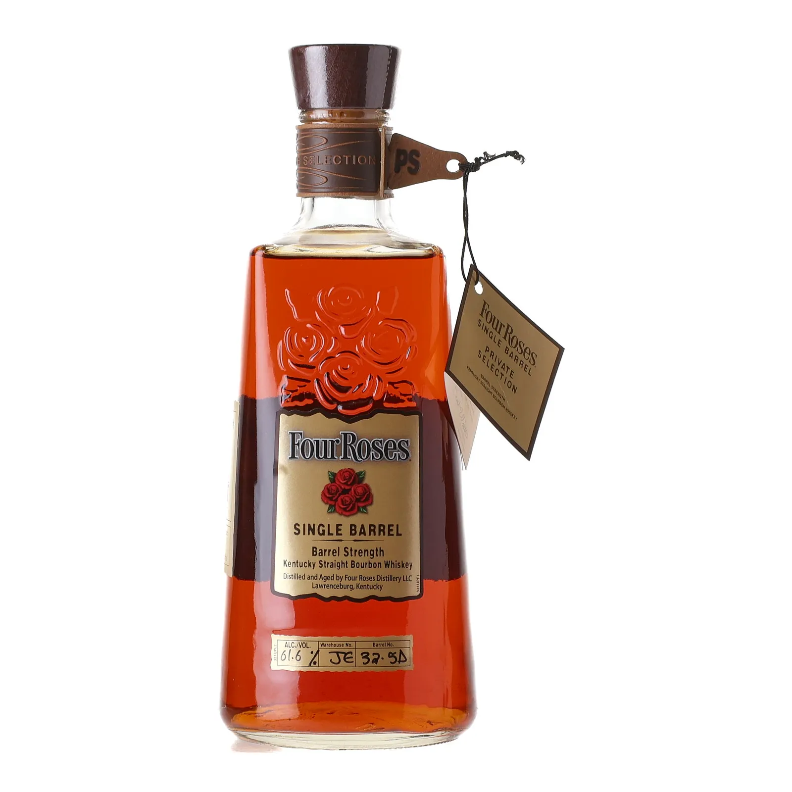 Four Roses Barrel Strength OBSF 'Big Red' Private Barrel Selection 9 Year Old, New Charred Oak Cask, Cask #JE 32-5D, 2019, 61.6% whisky bottle