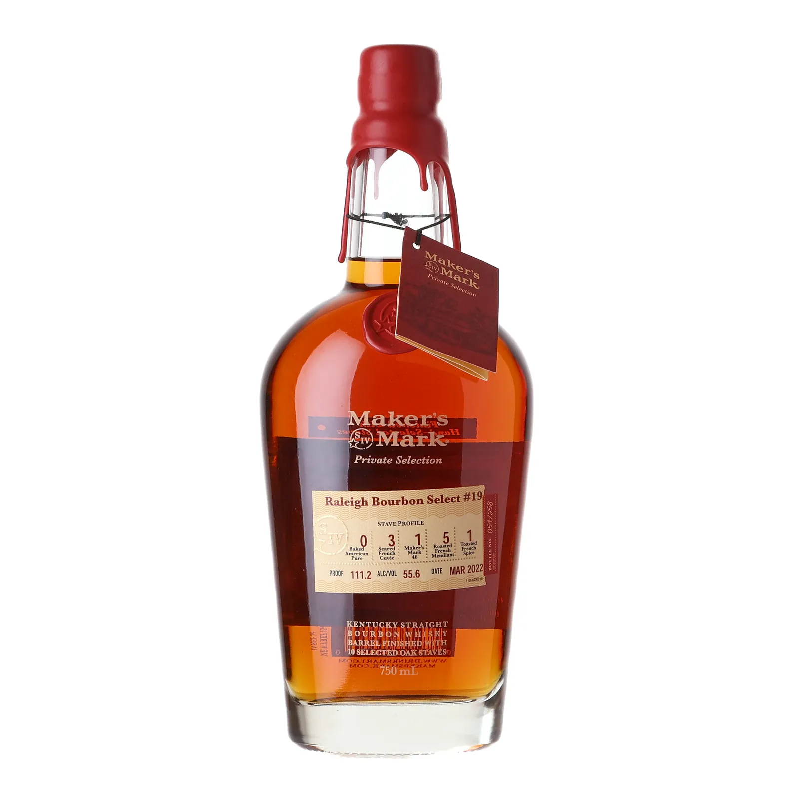 Maker's Mark Honeysuckle Breeze Private Barrel Selection, Barrel Finished with Selected Oak Staves, 2022, 55.6% whisky bottle