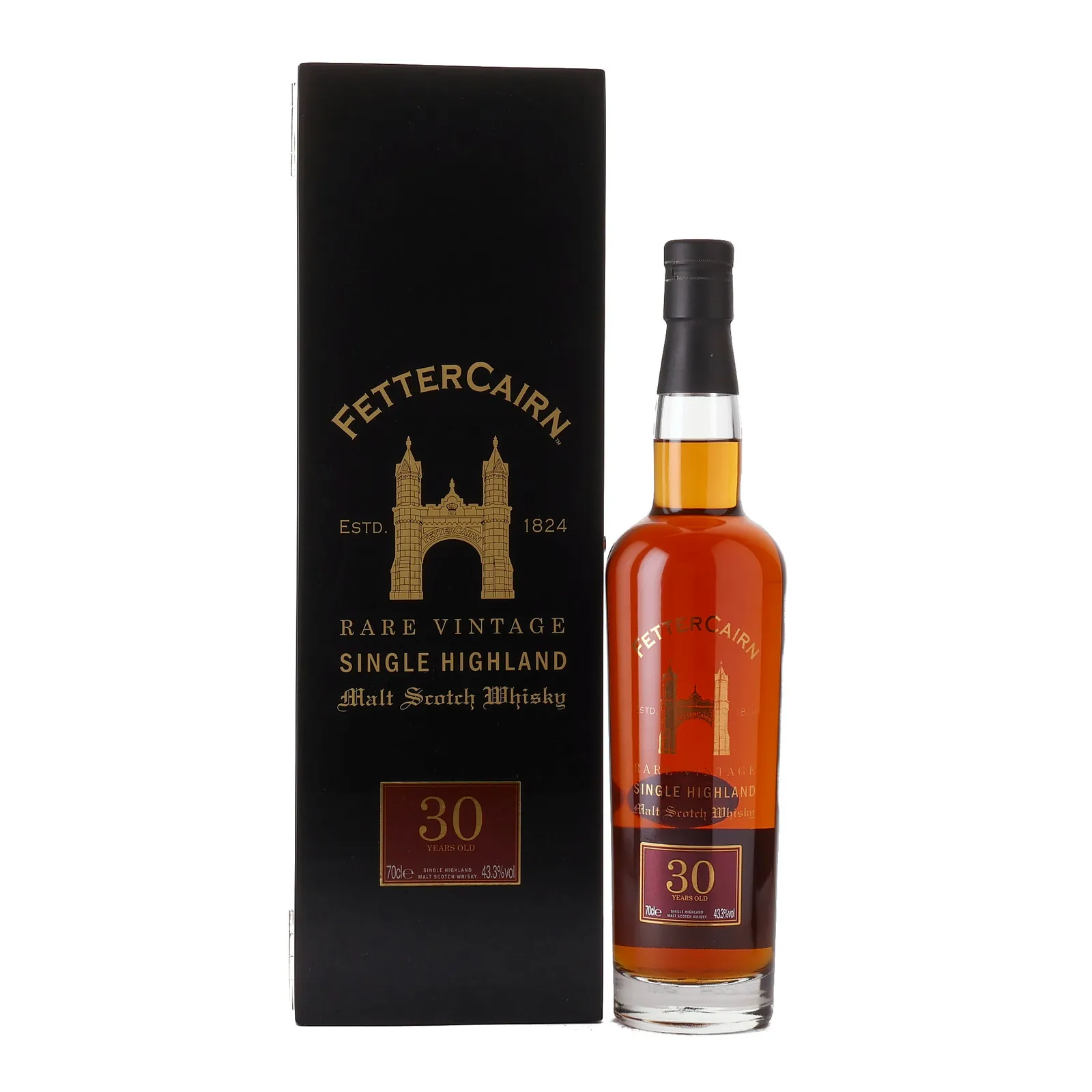 Fettercairn Rare Vintage 30 Year Old, Sherry Cask, 2009, 43.3% whisky bottle