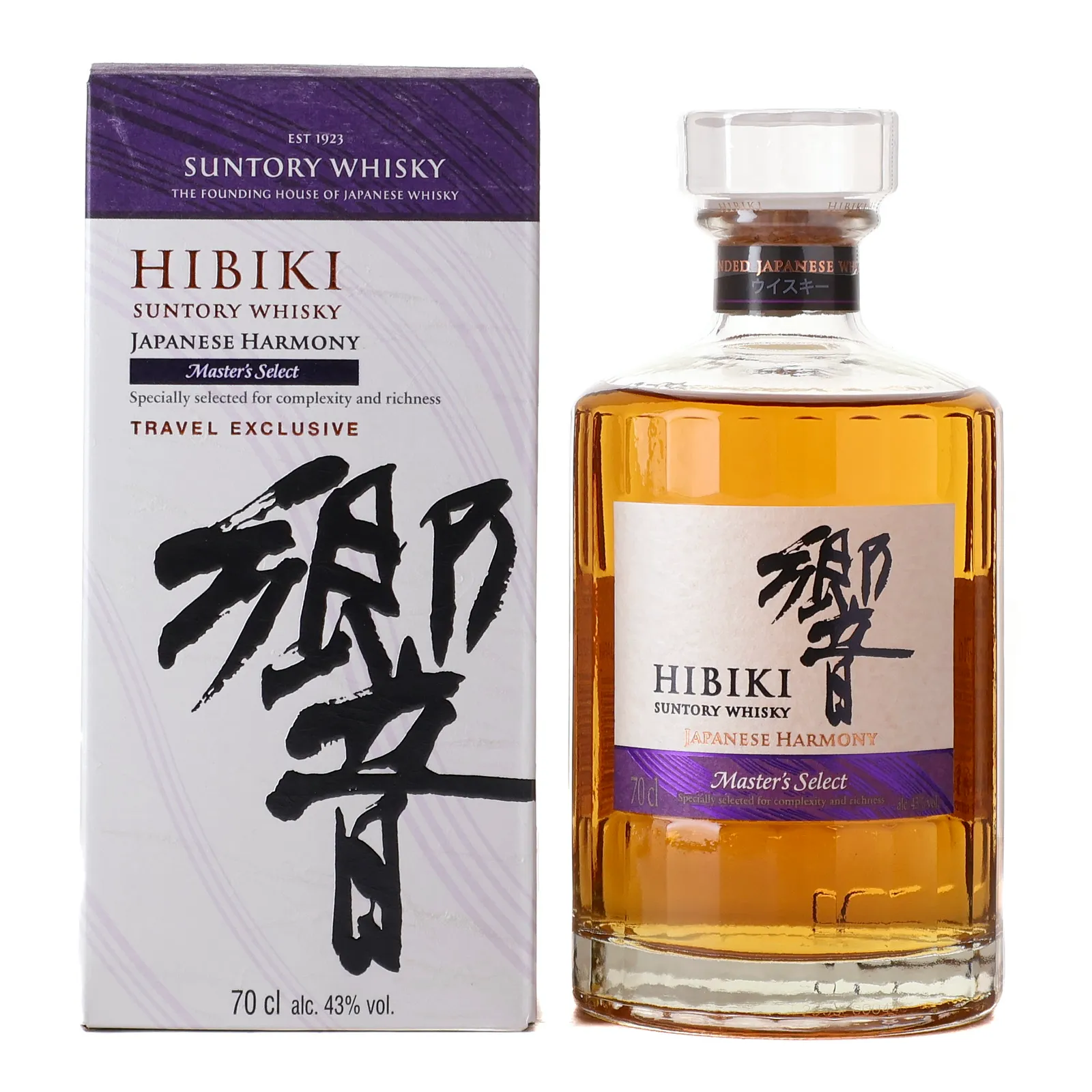 Hibiki Japanese Harmony Master's Select Lunar New Year 2026, American White Oak Cask, Sherry Cask, Mizunara Oak Cask, 2026, 43% whisky bottle